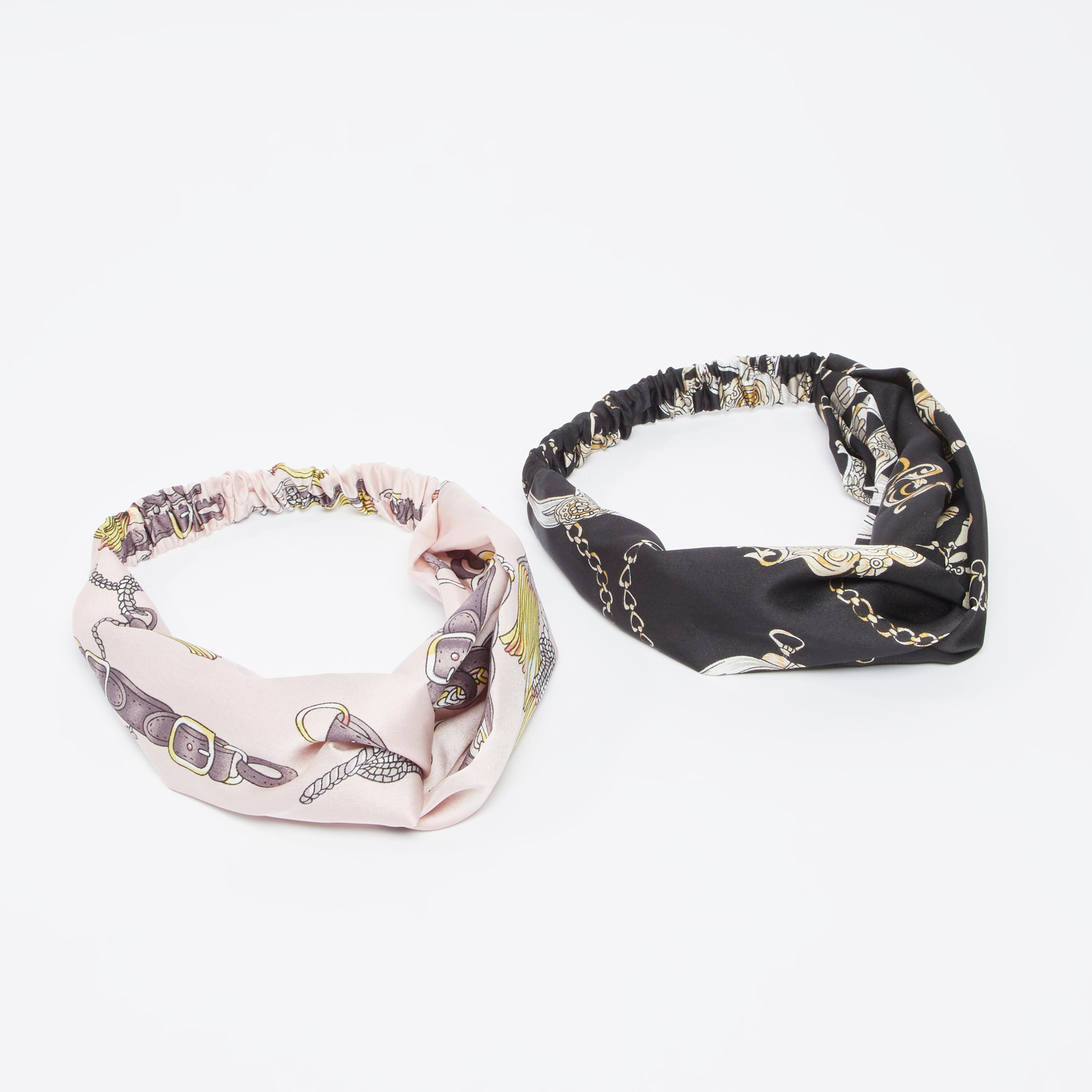 شريطة رأس بطبعات - طقم من قطعتين-women-hairaccessories-image-4