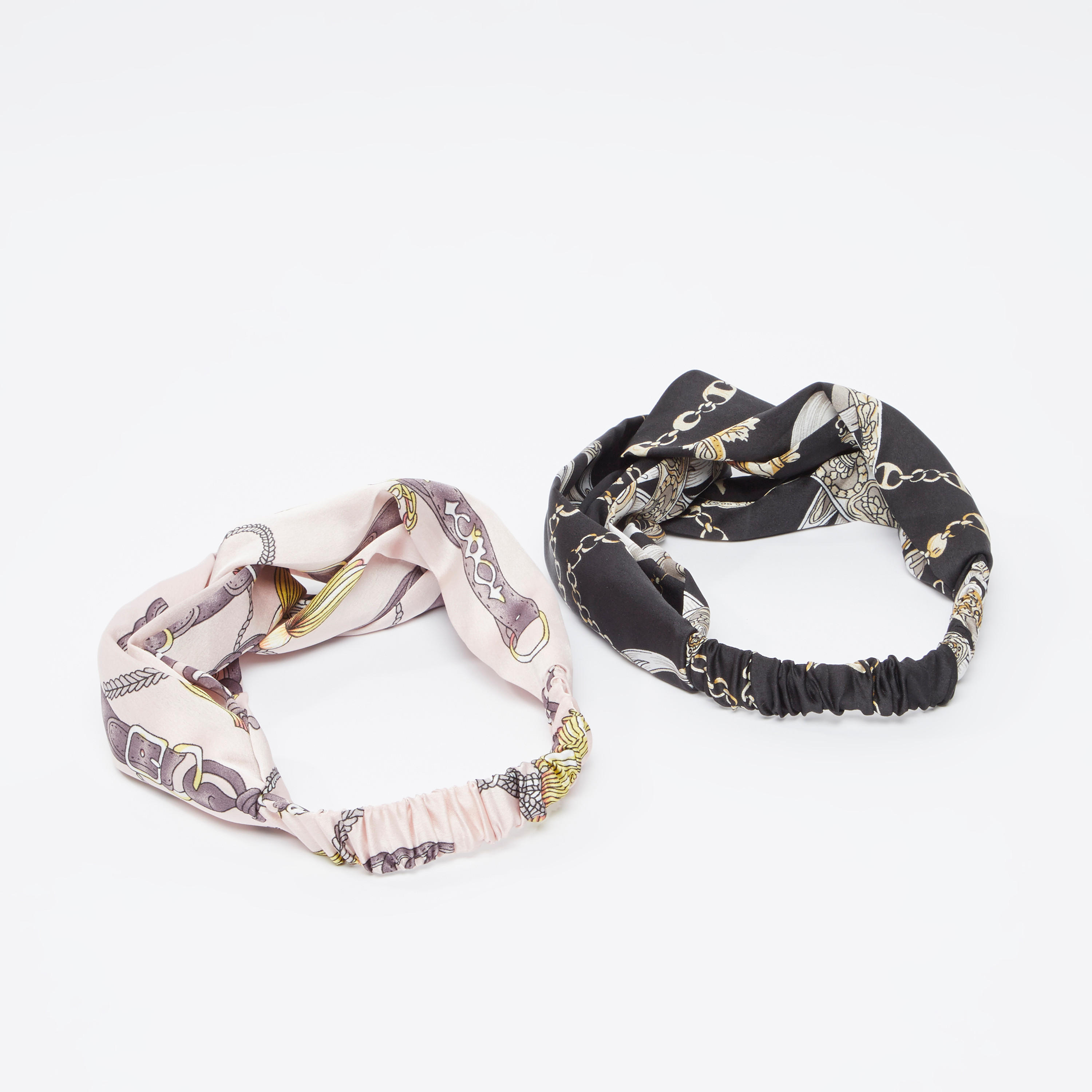 شريطة رأس بطبعات - طقم من قطعتين-women-hairaccessories-image-1