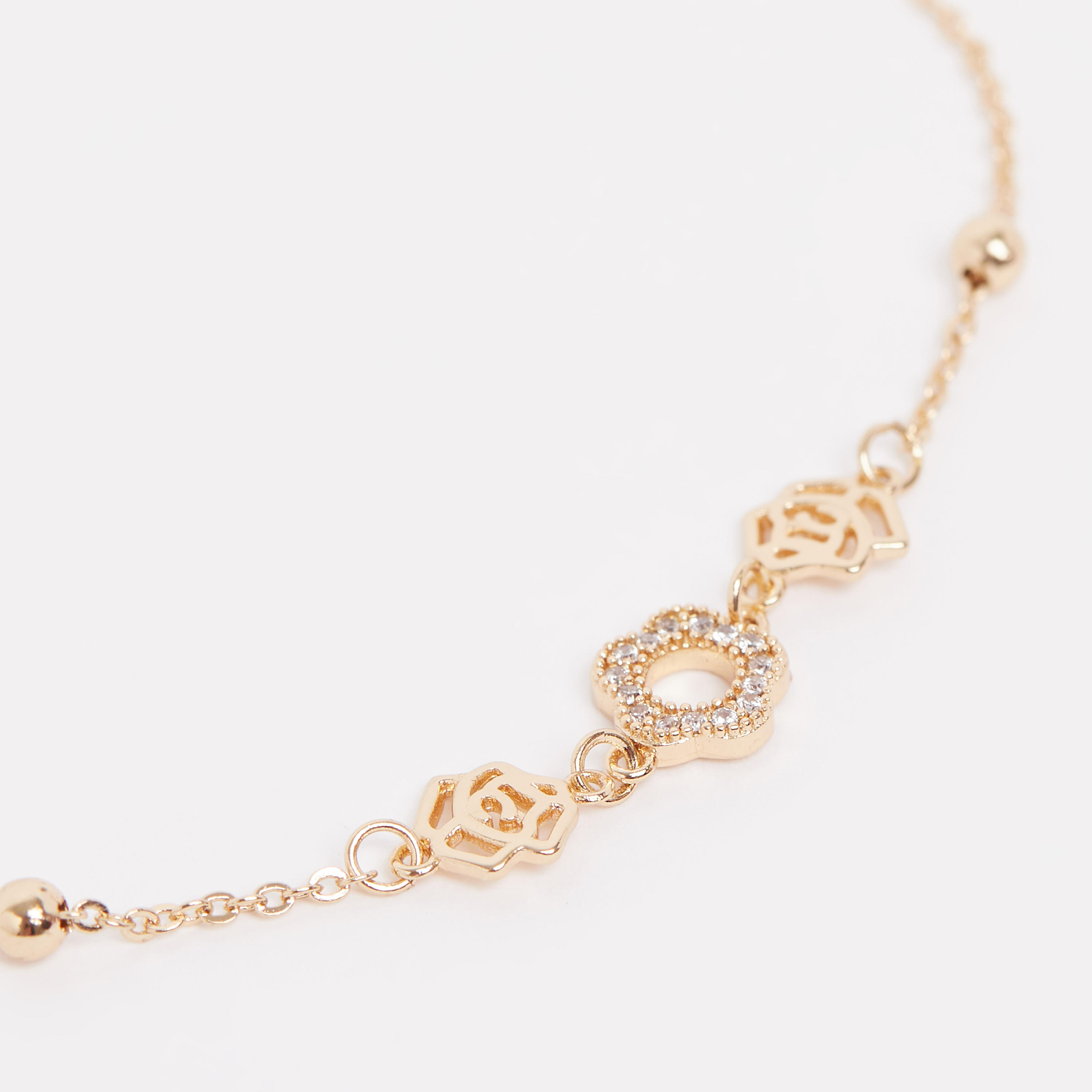 خلخال مزين مع مشبك للإغلاق-women-watchesandjewellery-jewellery-anklets-image-1