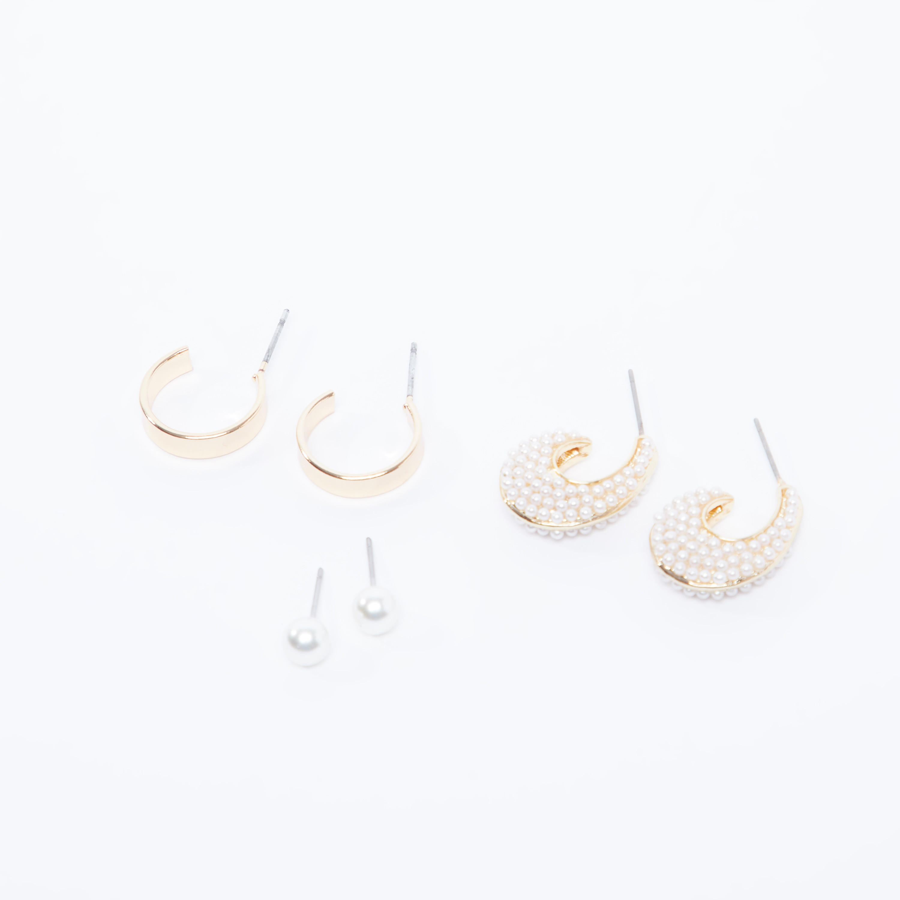 Set of 3 - Assorted Earrings with Pushback Closure-women-watchesandjewellery-jewellery-earrings-image-3