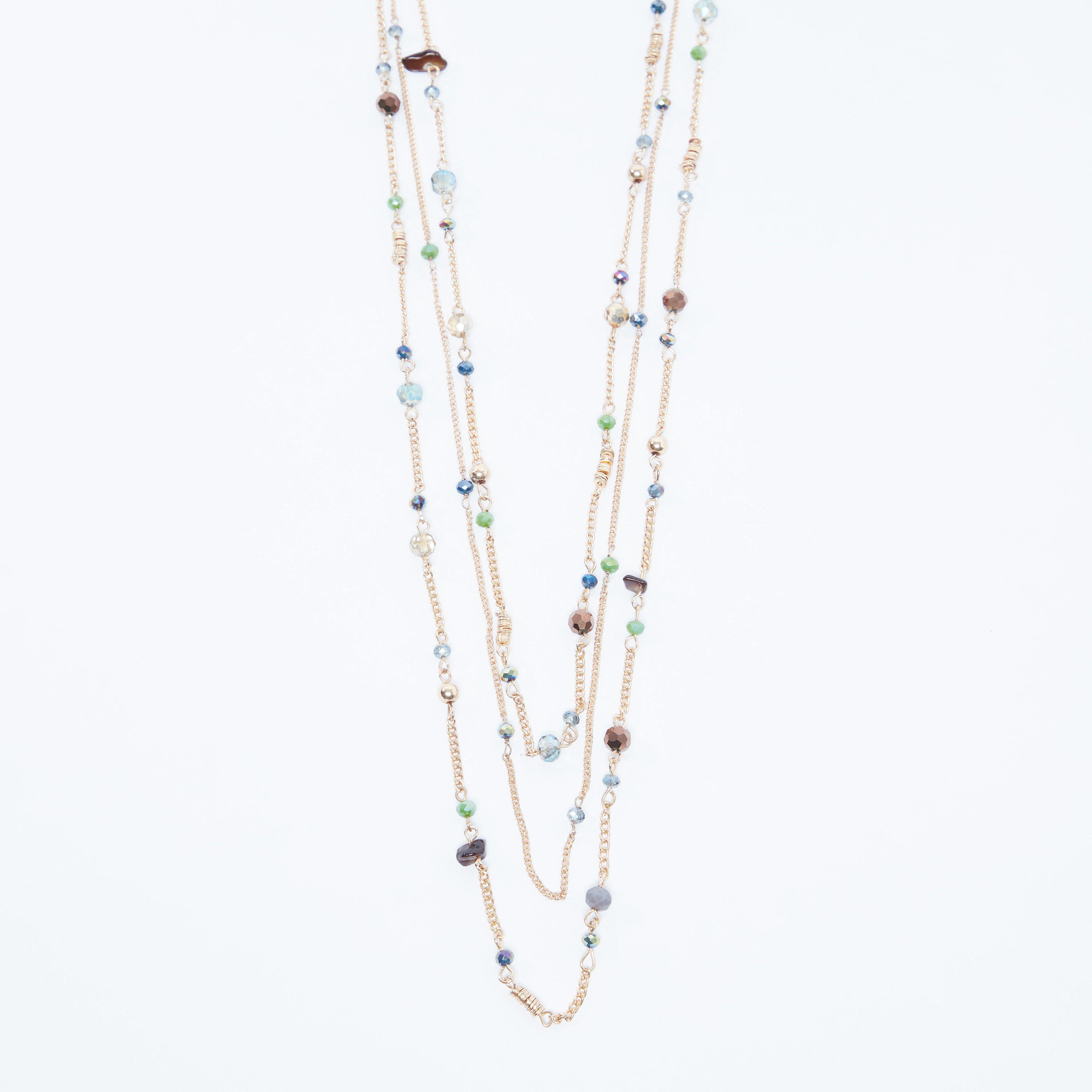 عقد مزيّن متعدّد الطبقات بمشبك إغلاق-women-watchesandjewellery-jewellery-necklacesandpendants-image-1