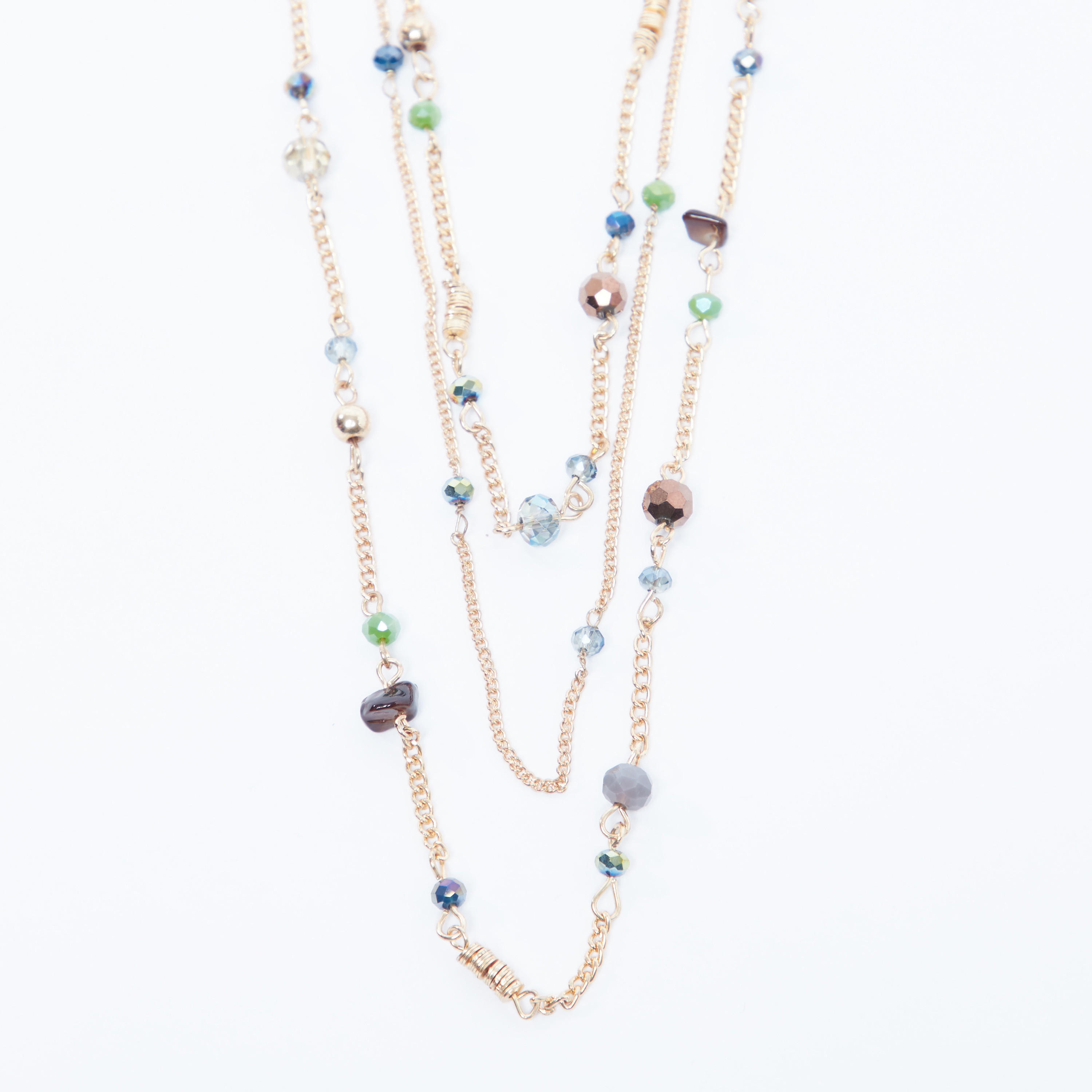 عقد مزيّن متعدّد الطبقات بمشبك إغلاق-women-watchesandjewellery-jewellery-necklacesandpendants-image-2