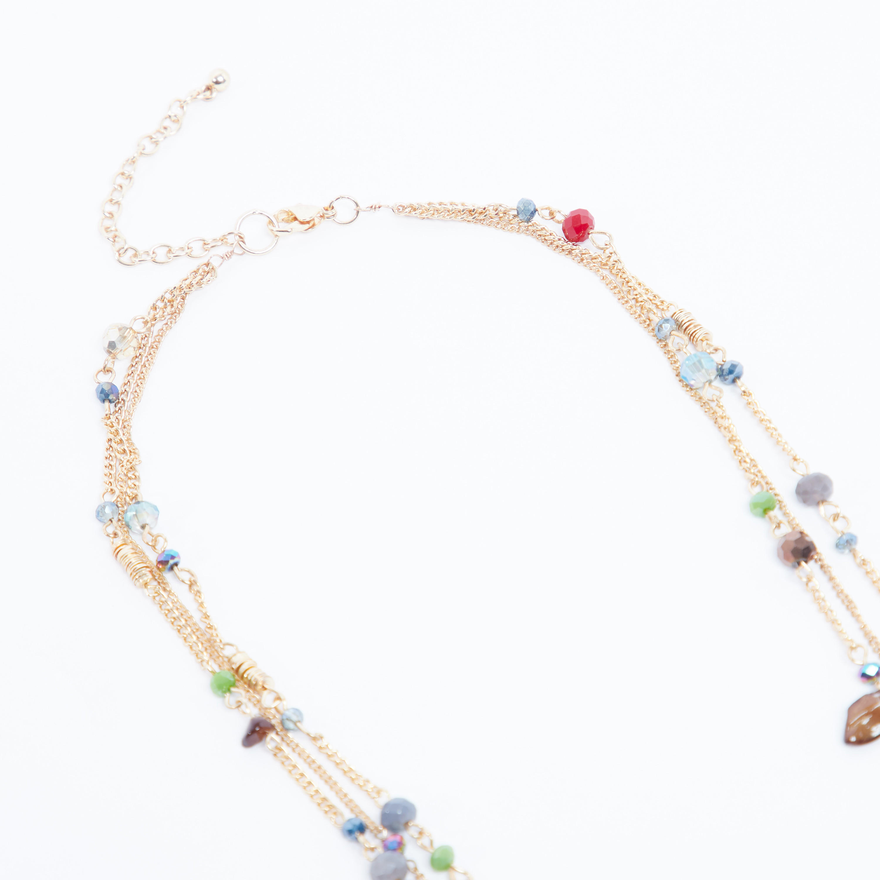 عقد مزيّن متعدّد الطبقات بمشبك إغلاق-women-watchesandjewellery-jewellery-necklacesandpendants-image-3