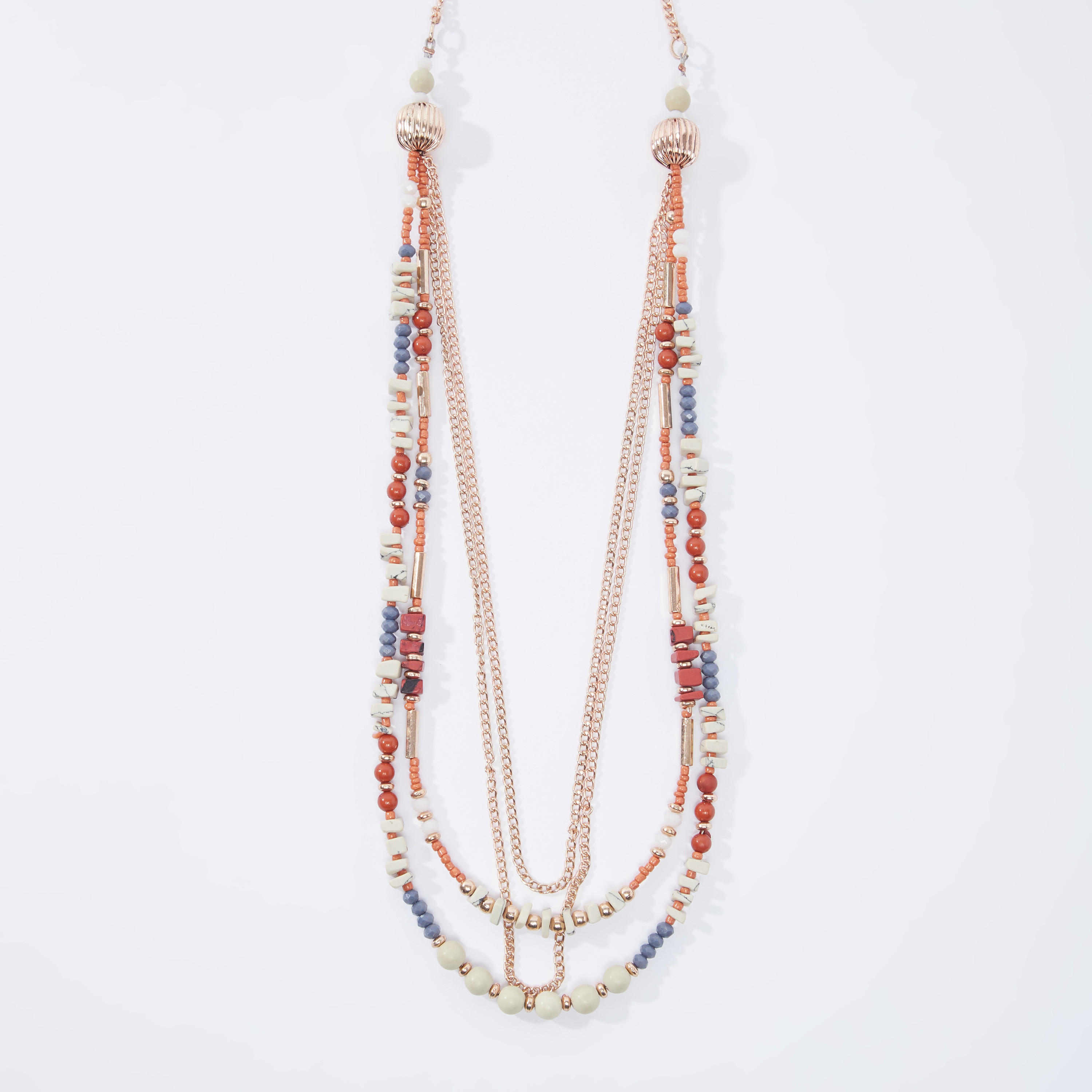 قلادة مزيّنة متعدّدة الطبقات بمشبك إغلاق-women-watchesandjewellery-jewellery-necklacesandpendants-image-1