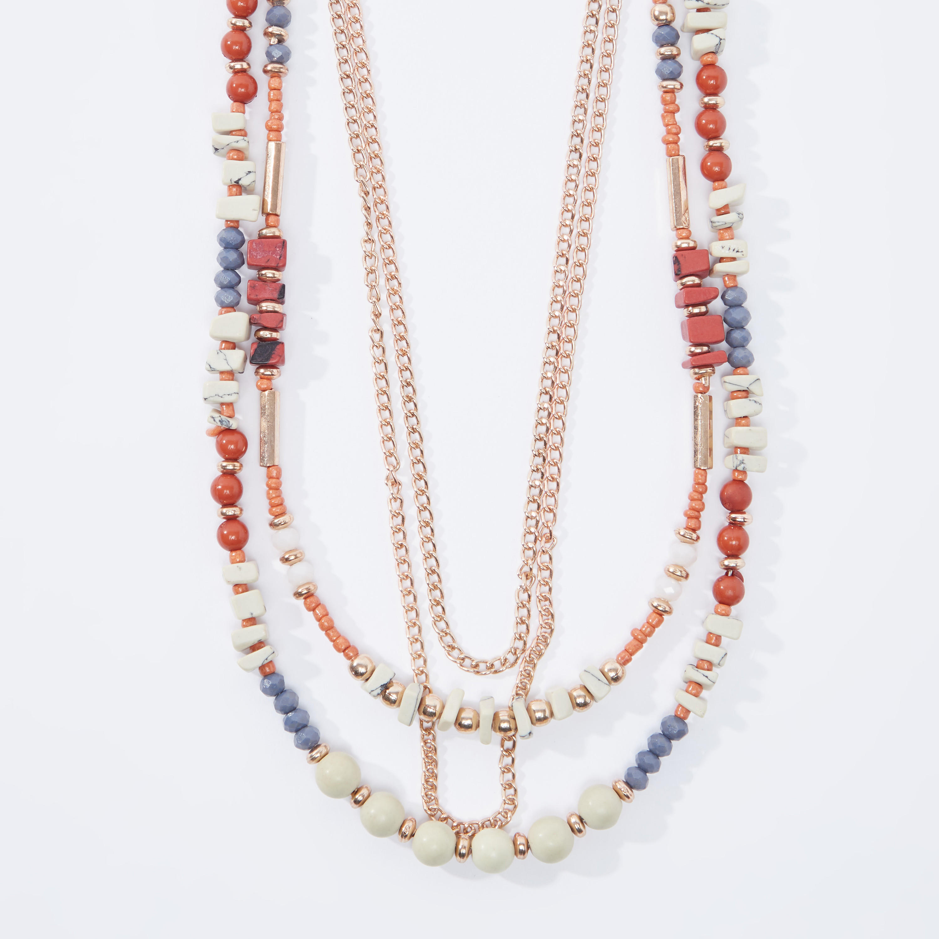 قلادة مزيّنة متعدّدة الطبقات بمشبك إغلاق-women-watchesandjewellery-jewellery-necklacesandpendants-image-3