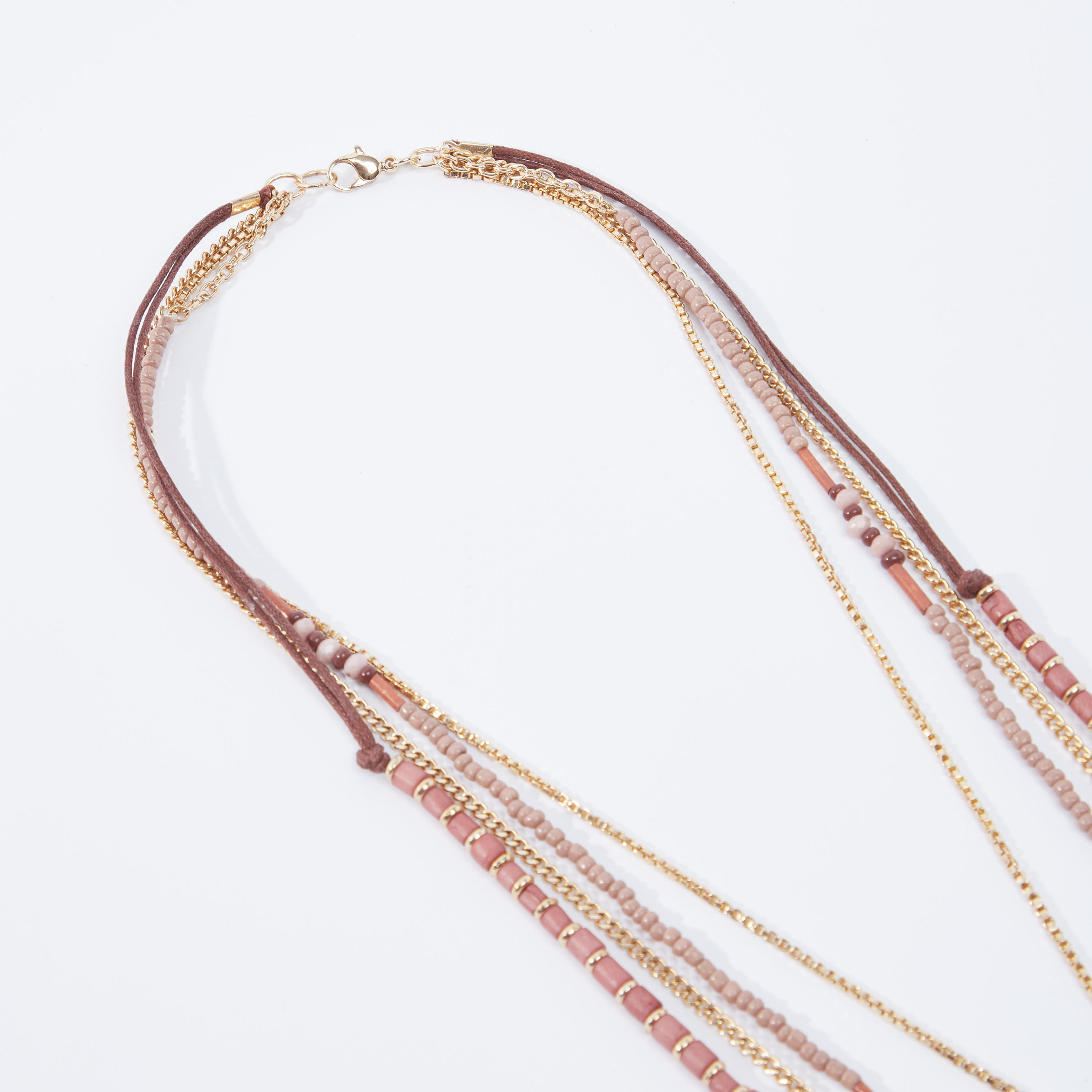 عقد مزيّن متعدّد الطبقات بمشبك إغلاق-women-watchesandjewellery-jewellery-necklacesandpendants-image-3