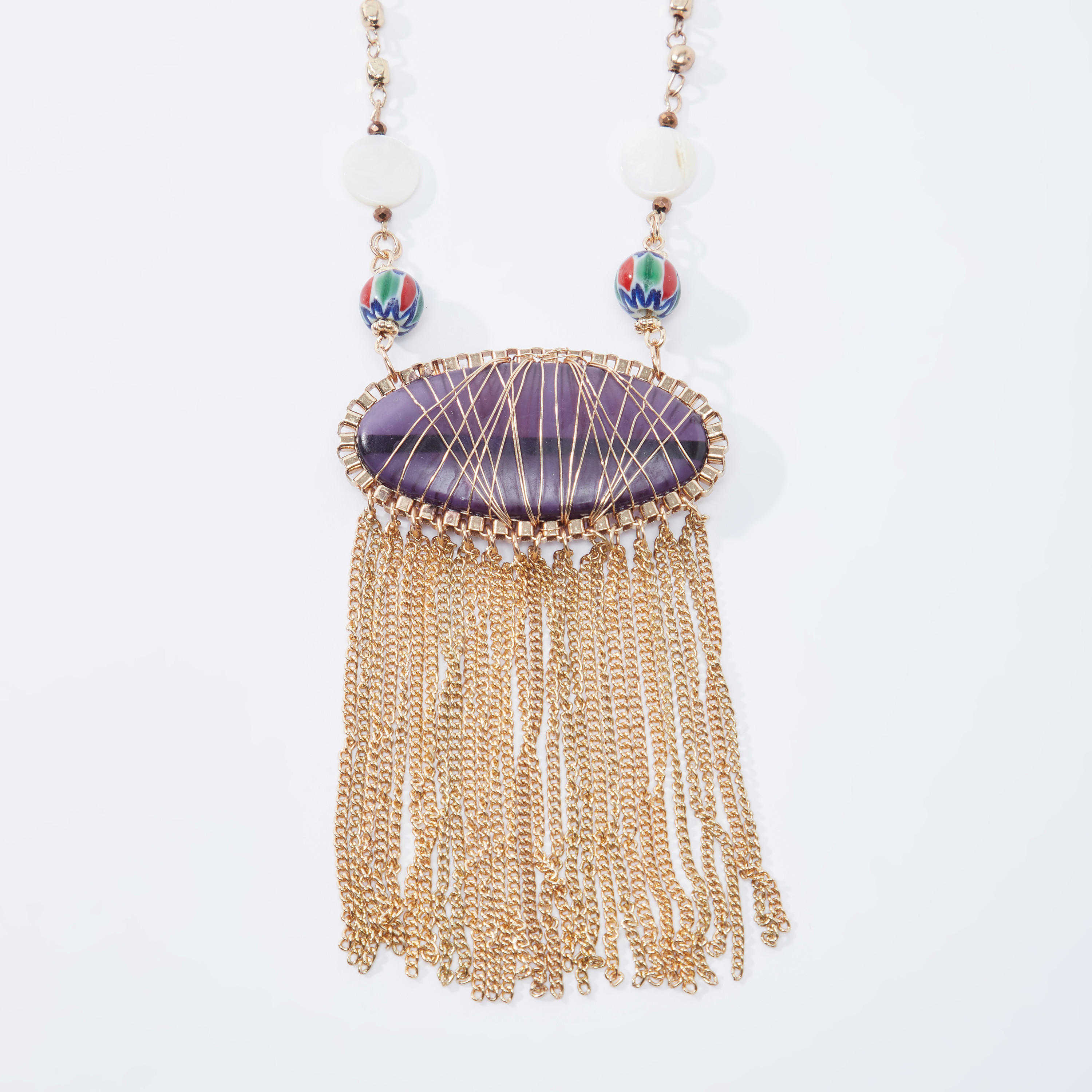 قلادة بزينة ومشبك إغلاق-women-watchesandjewellery-jewellery-necklacesandpendants-image-2