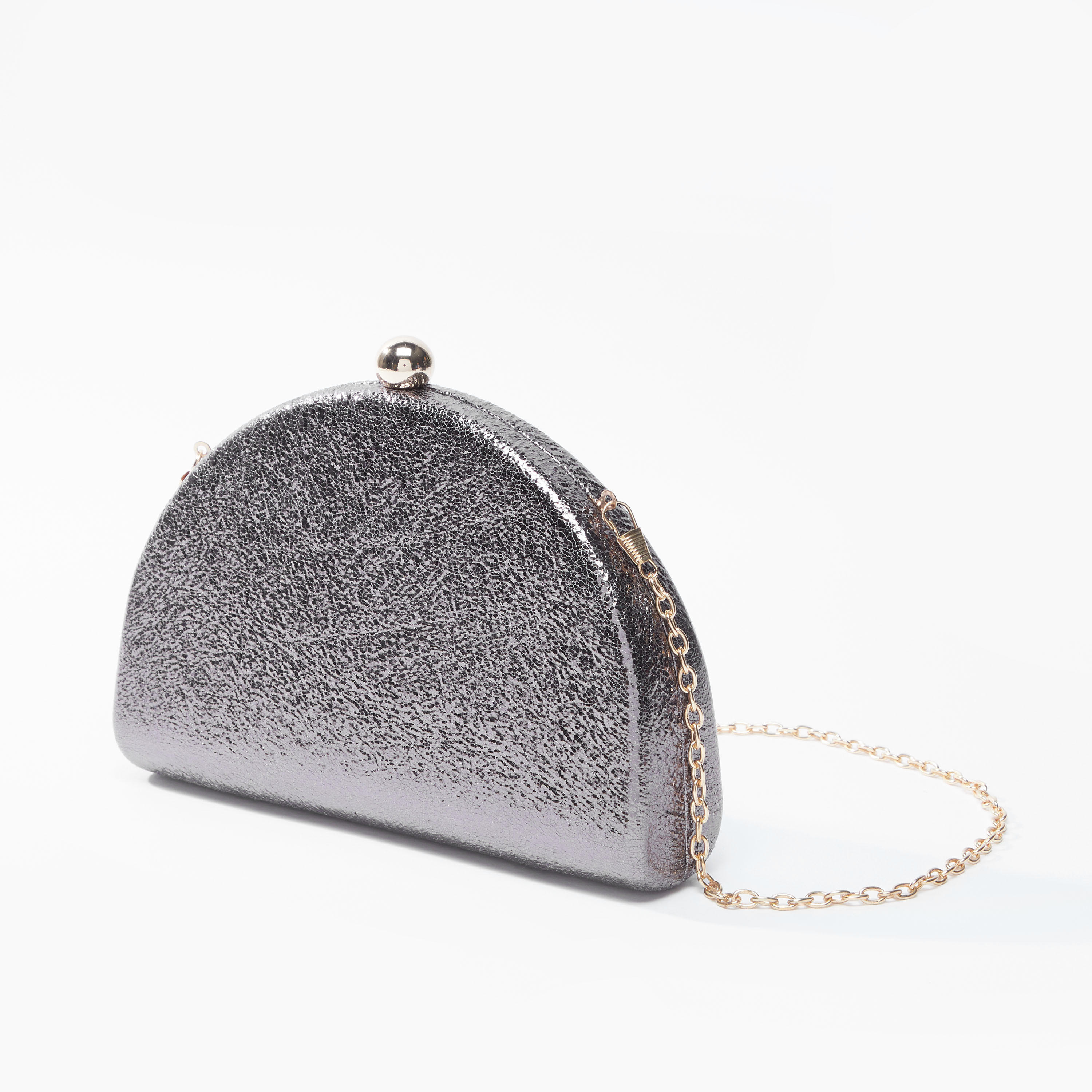 حقيبة كلاتش بارزة الملمس بسلسلة ميتاليك-women-bagsandwallets-handbags-image-4
