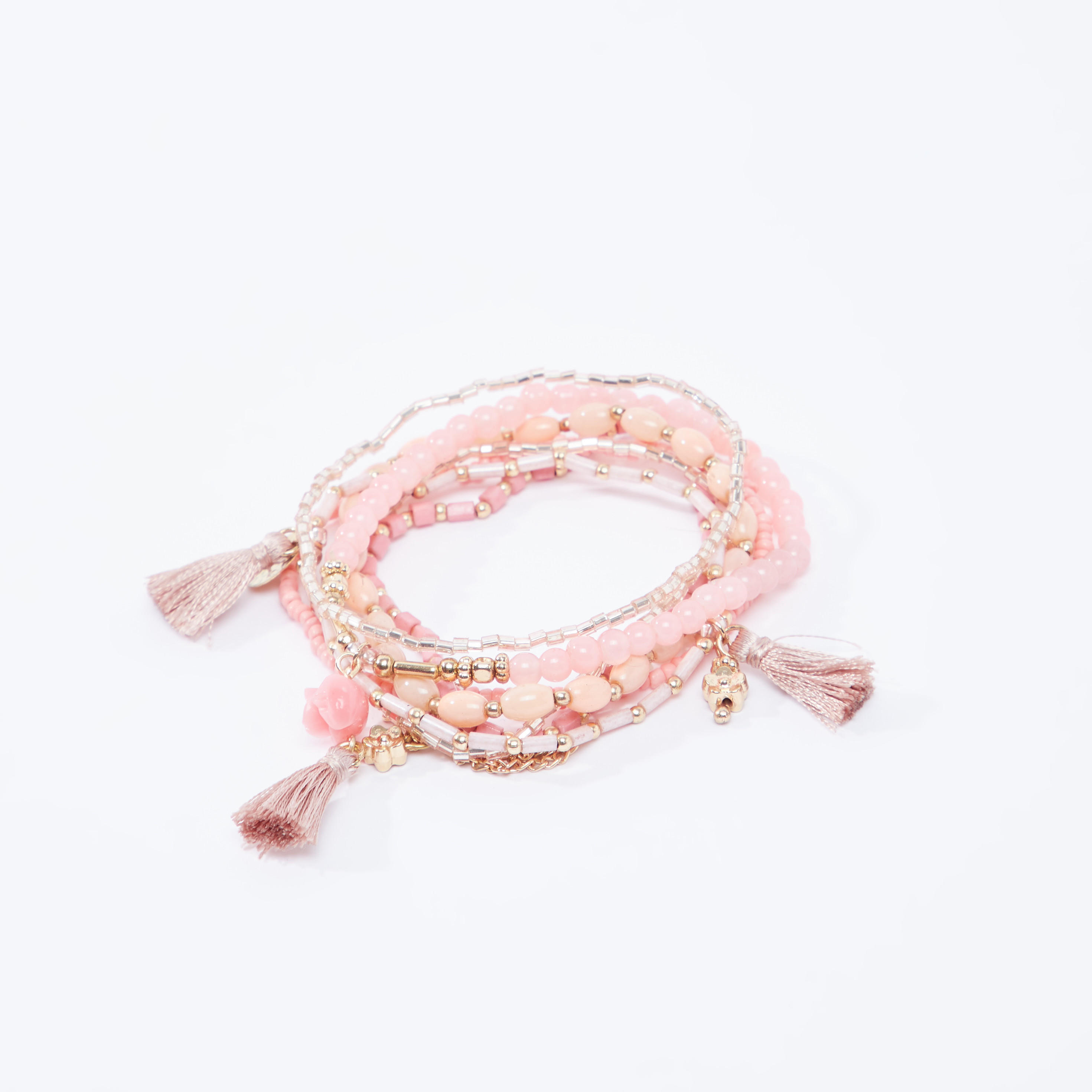 اساور مزينة - طقم من 7 قطع-women-watchesandjewellery-jewellery-banglesandbracelets-image-1