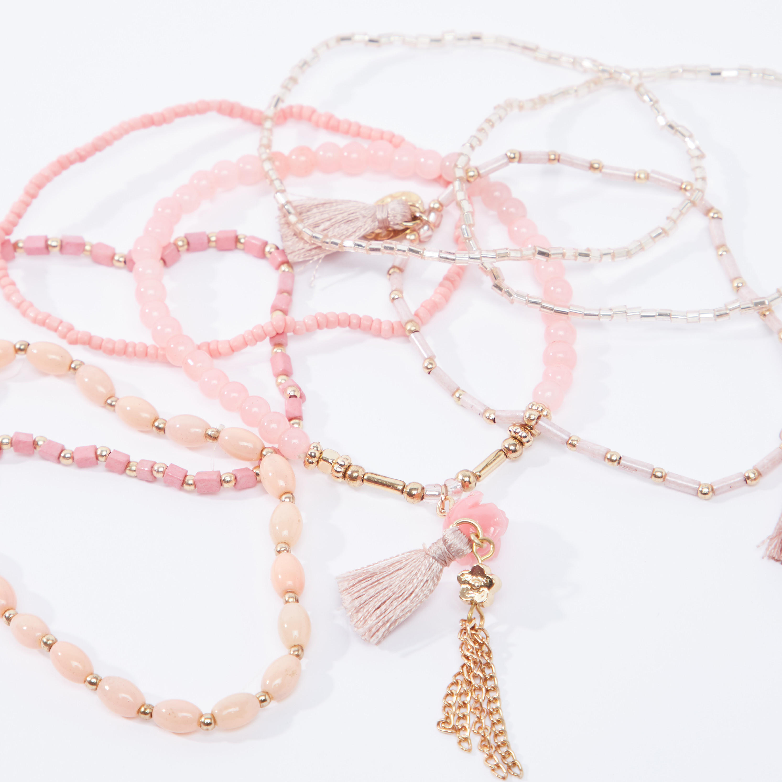 اساور مزينة - طقم من 7 قطع-women-watchesandjewellery-jewellery-banglesandbracelets-image-4
