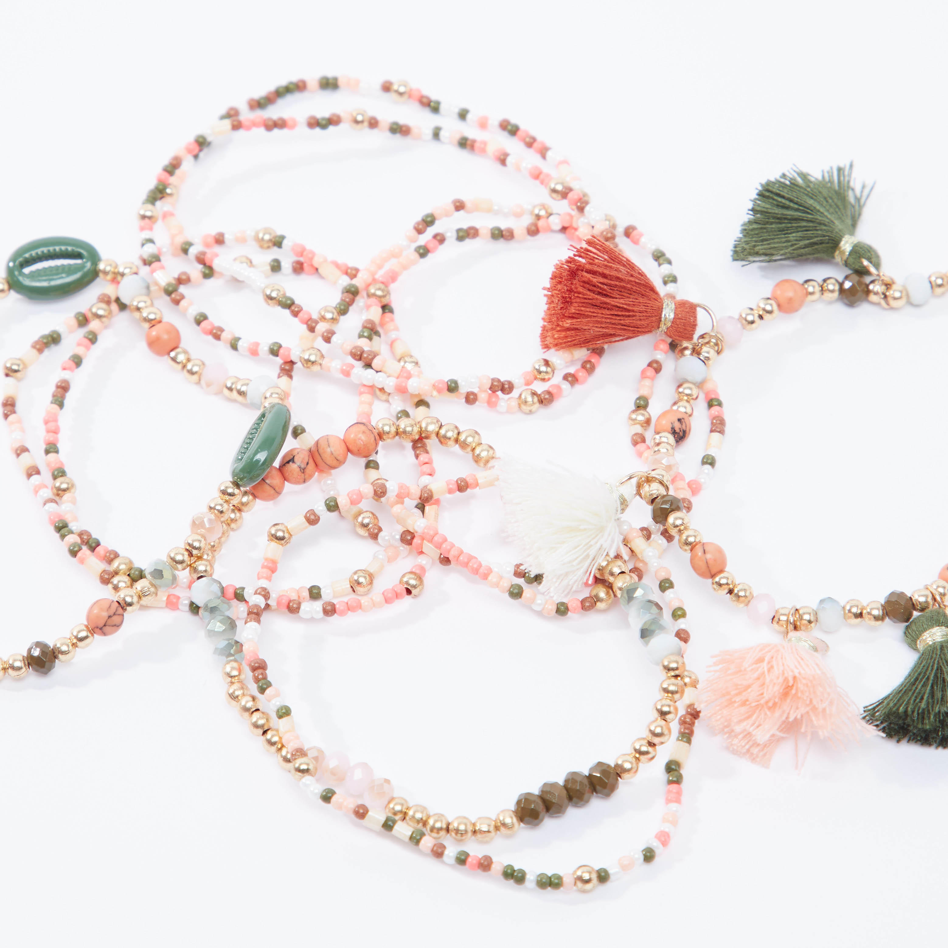 اساور مزينة - طقم من 10 قطع-women-watchesandjewellery-jewellery-banglesandbracelets-image-1