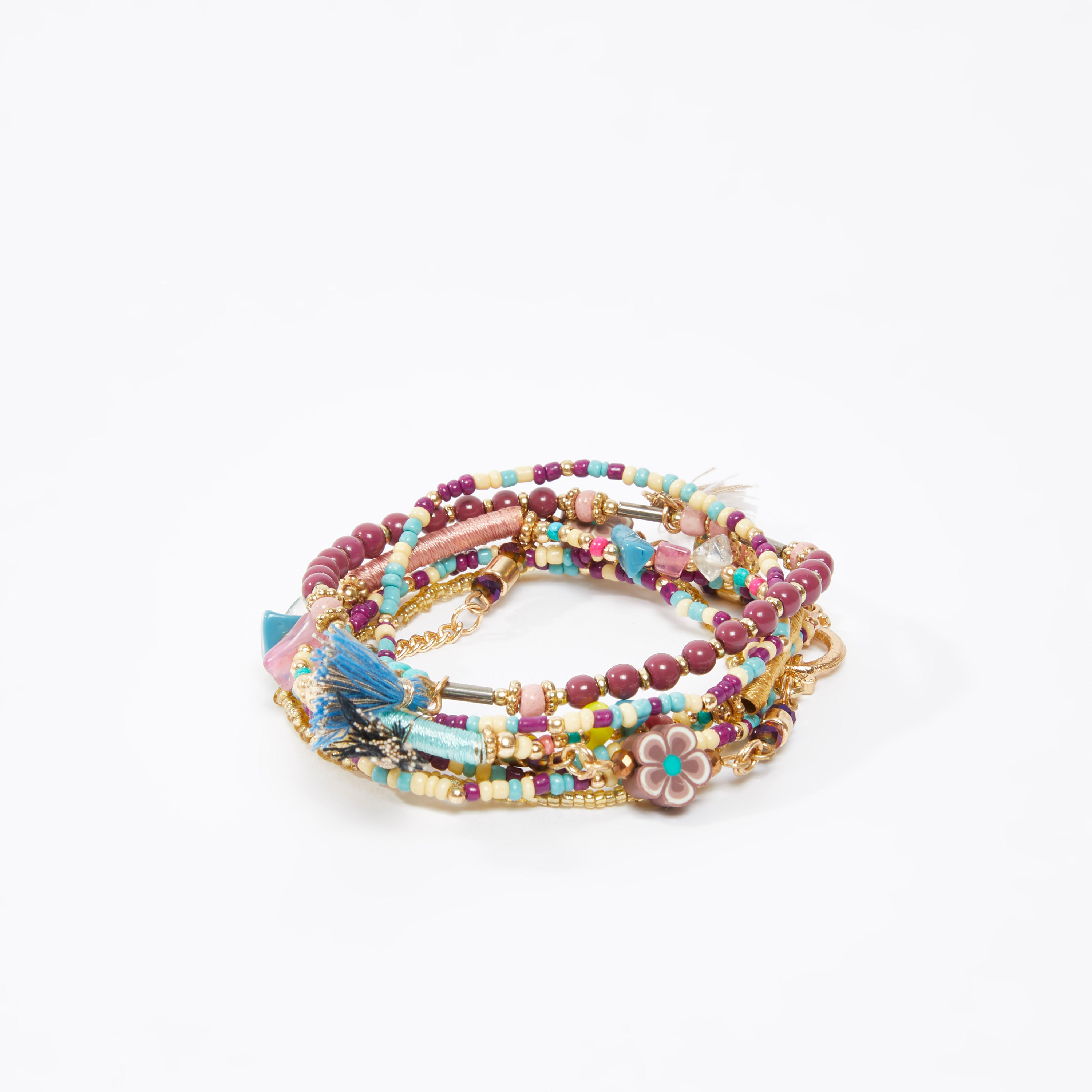 اساور مزينة - طقم من 7 قطع-women-watchesandjewellery-jewellery-banglesandbracelets-image-4