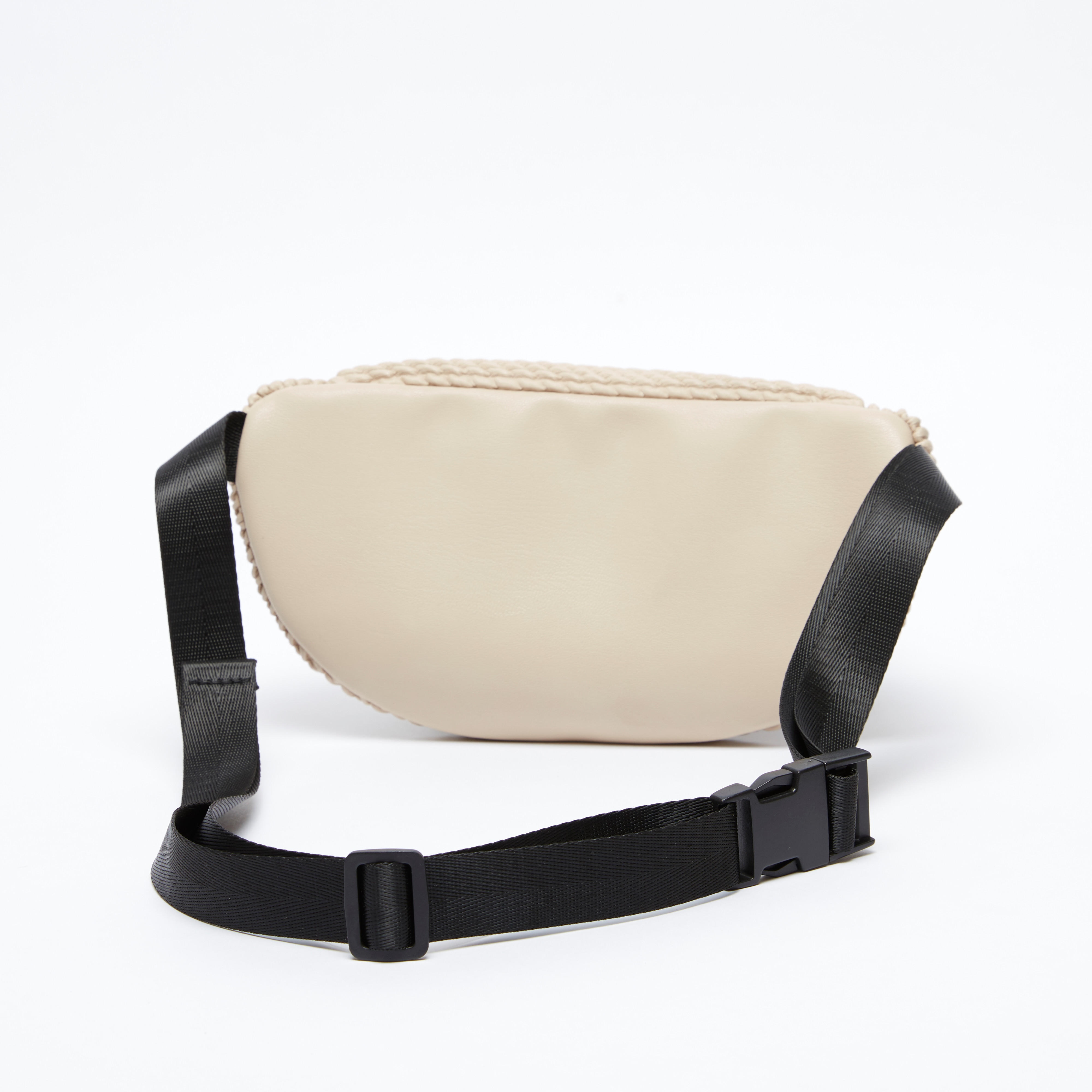 شنطة خصر بارزة الملمس بحزام قابل للتعديل وإبزيم إغلاق-women-bagsandwallets-handbags-image-3