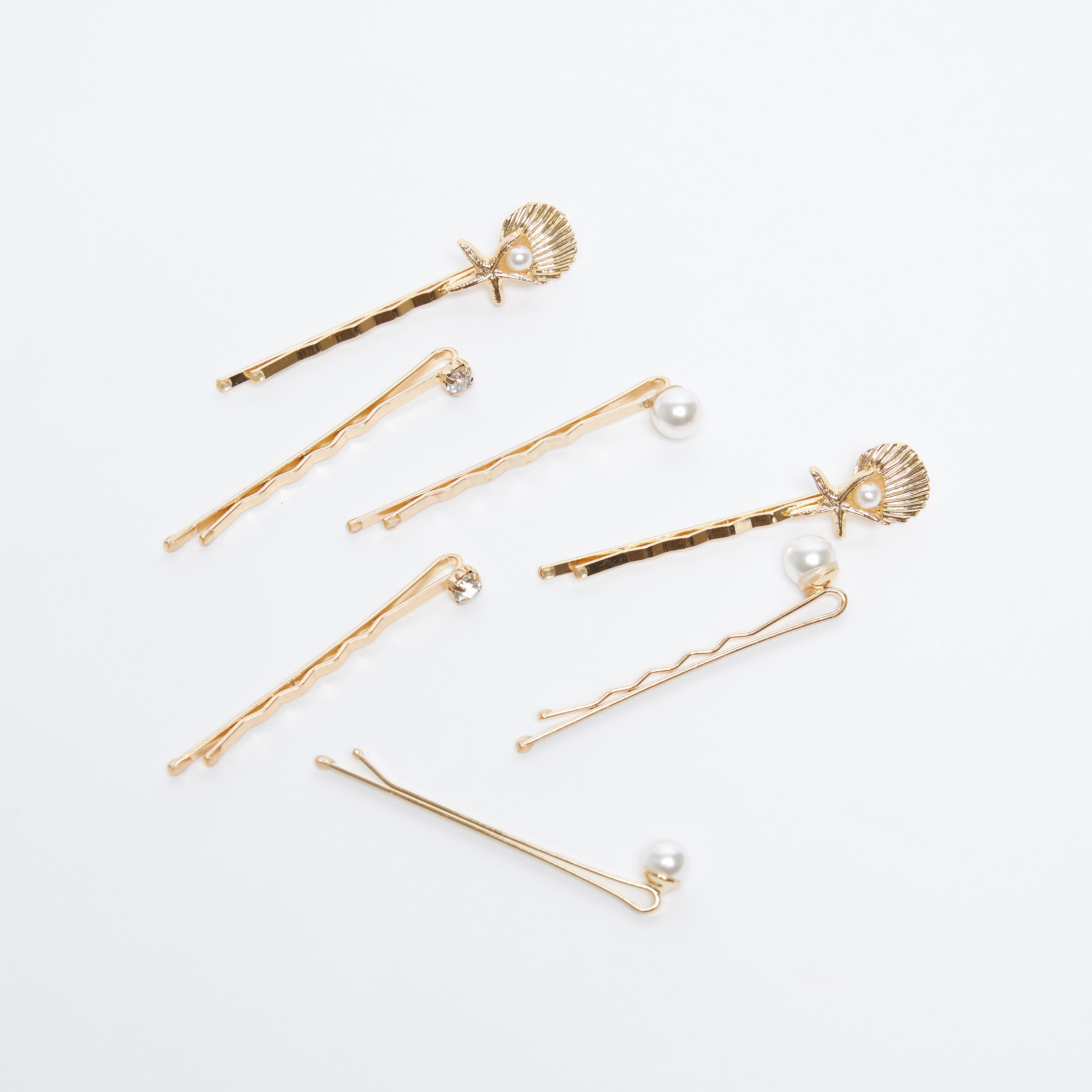 دبابيس شعر متنوعة - طقم من 7 قطع-women-hairaccessories-image-1