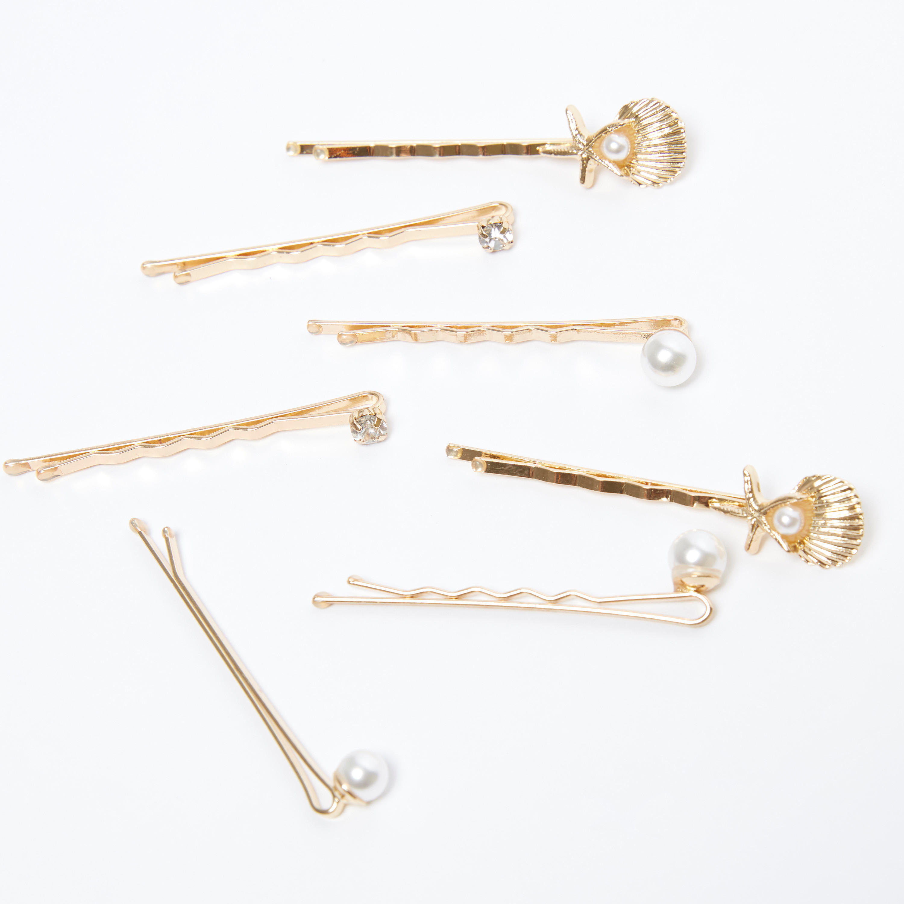 دبابيس شعر متنوعة - طقم من 7 قطع-women-hairaccessories-image-3