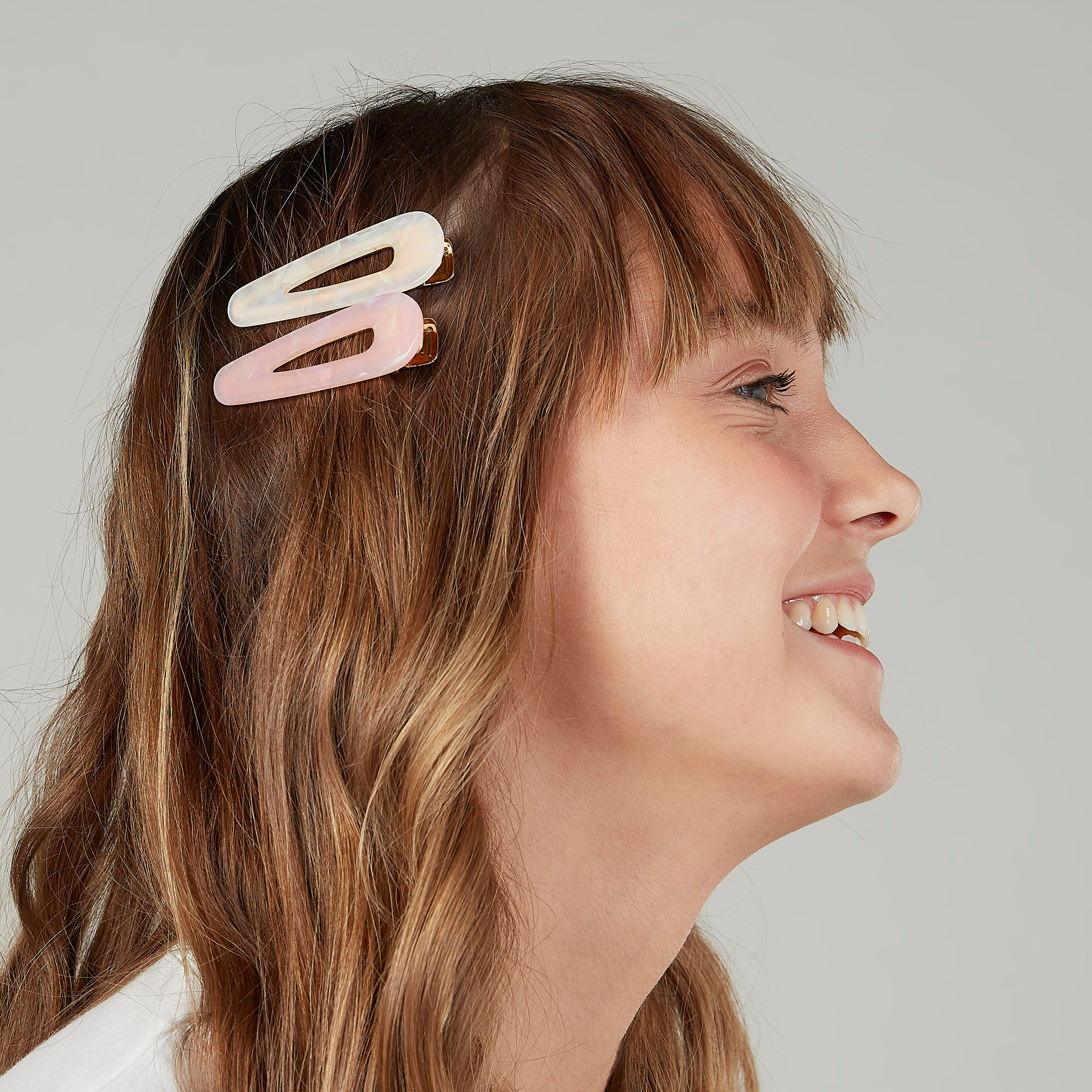 دبابيس شعر متاليك مع قفل تيك تاك - طقم من 3 قطع-women-hairaccessories-image-2