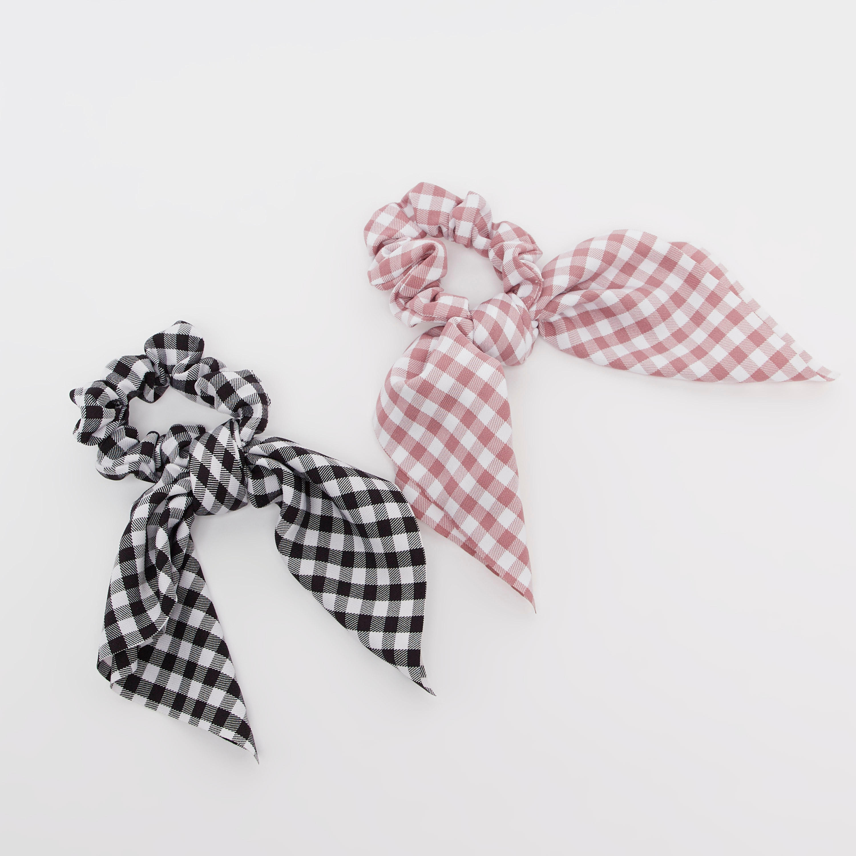 شريطة شعر بطبعات بتفاصيل عقدة - طقم من 2 قطعتين-women-hairaccessories-image-1