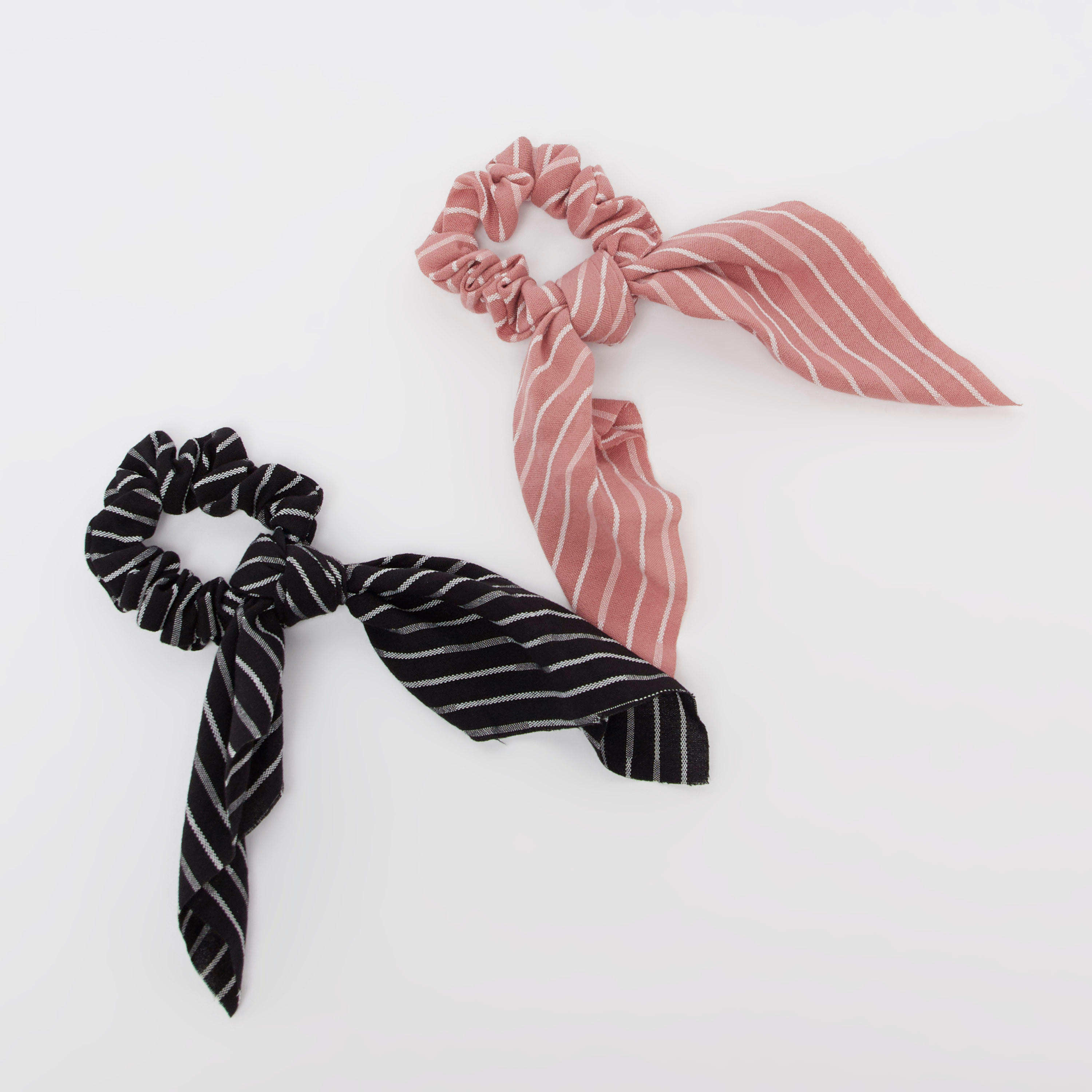 ربطة شعر مقلّمة - طقم من قطعتين-women-hairaccessories-image-1