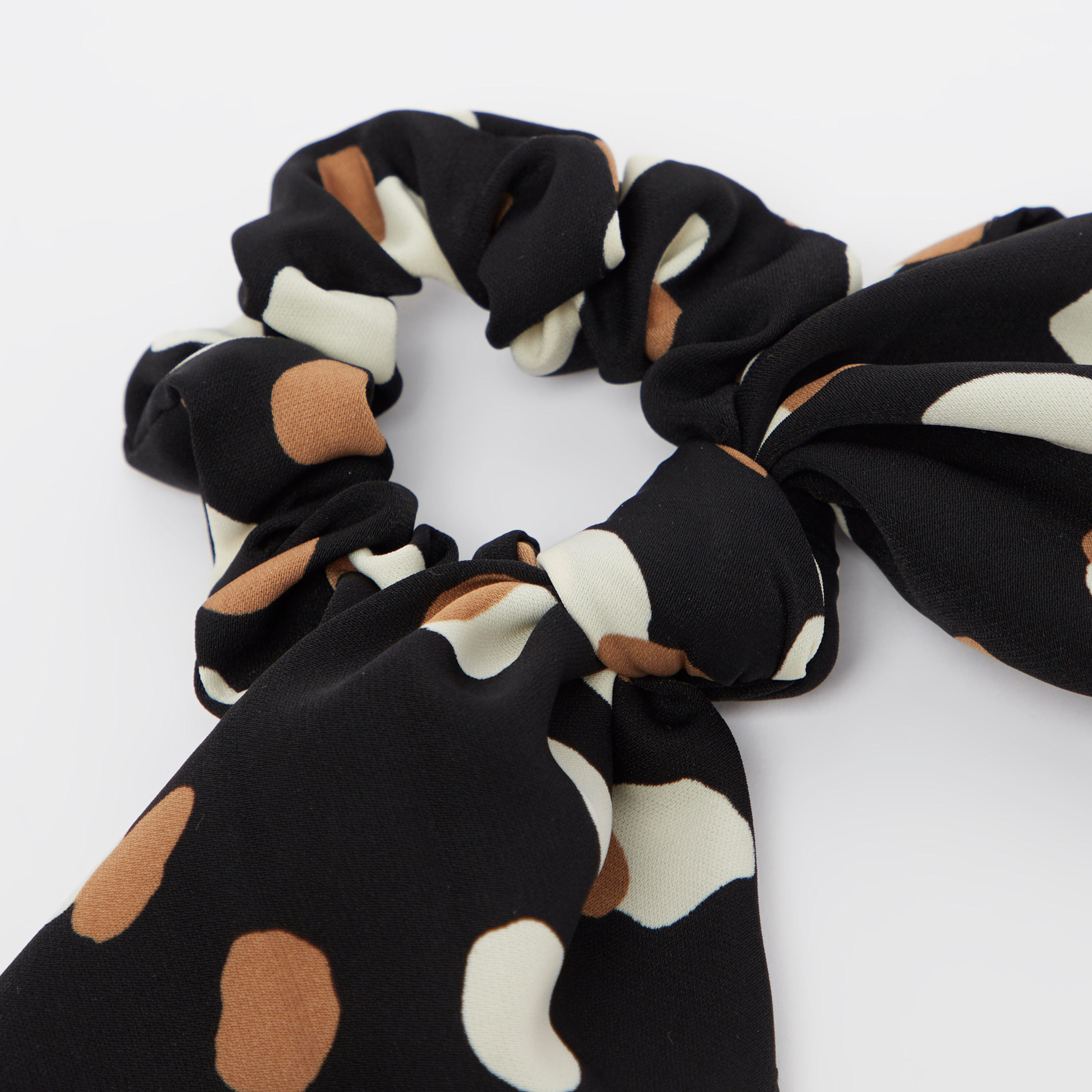 Printed Hair Tie with Knot Detail-women-hairaccessories-image-3