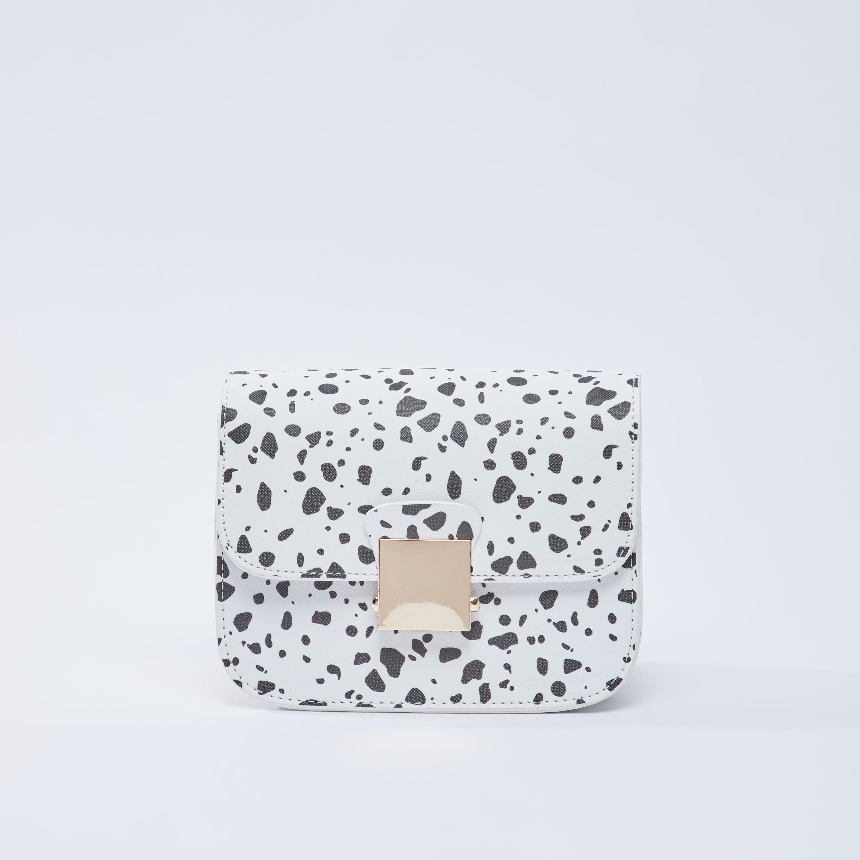Printed Crossbody Bag with Adjustable Strap and Flap-women-bagsandwallets-handbags-image-1