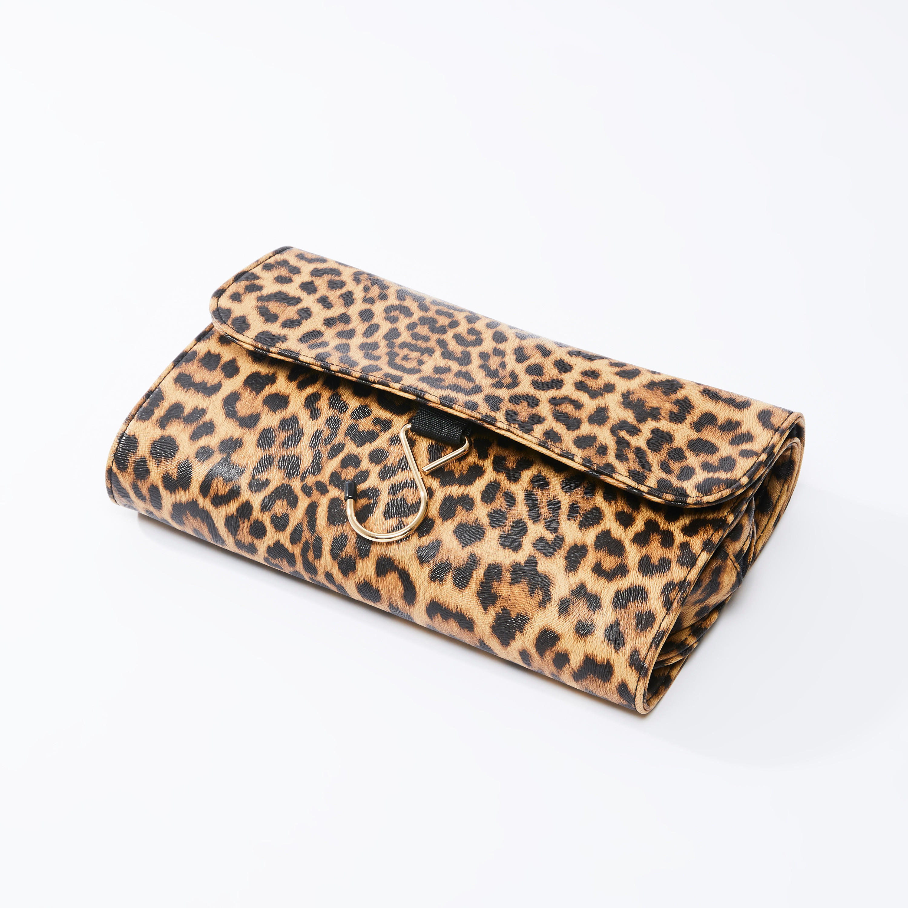 Animal Printed Tri-Fold Cosmetic Bag with Magnetic Snap Closure-women-bagsandwallets-handbags-image-1