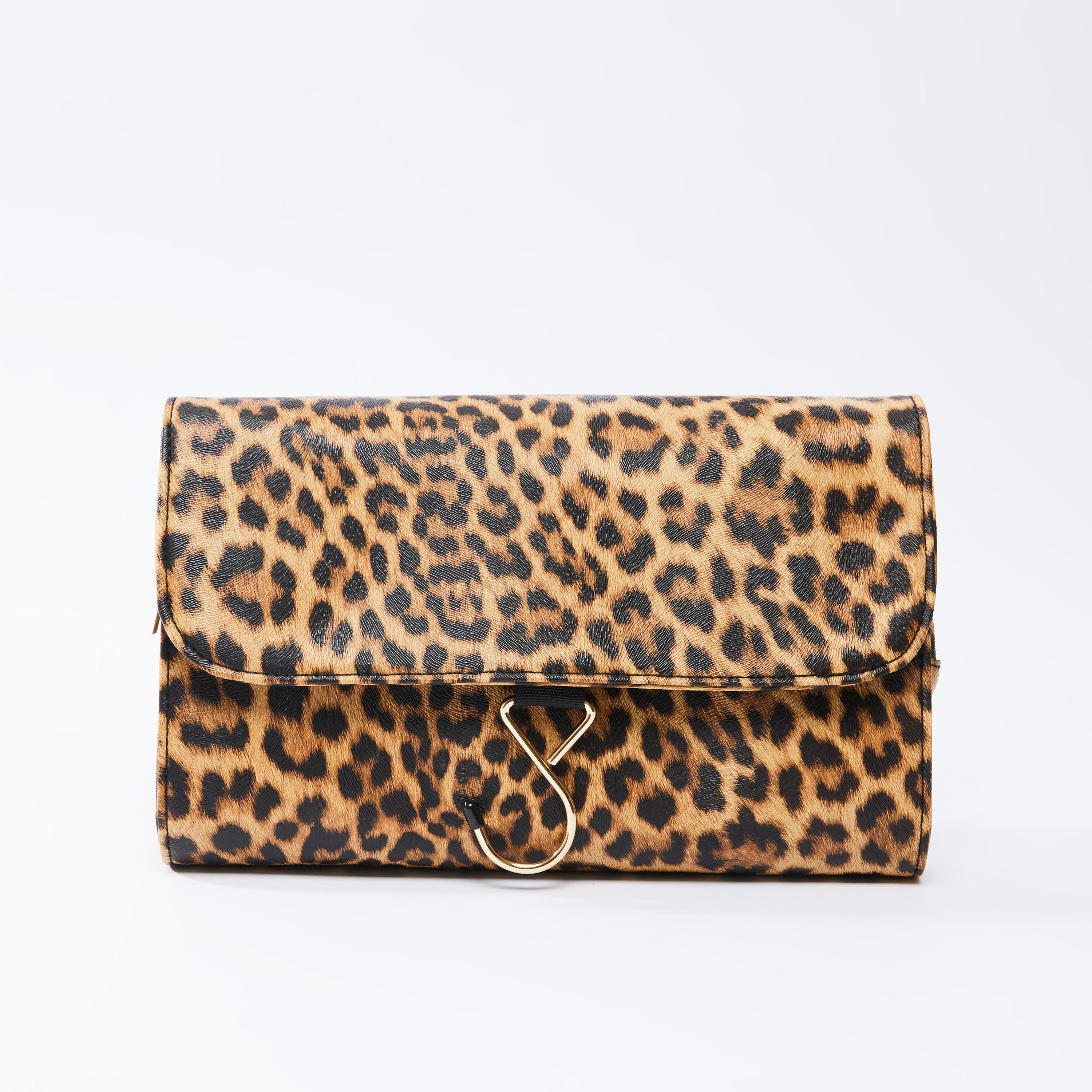 Animal Printed Tri-Fold Cosmetic Bag with Magnetic Snap Closure-women-bagsandwallets-handbags-image-3