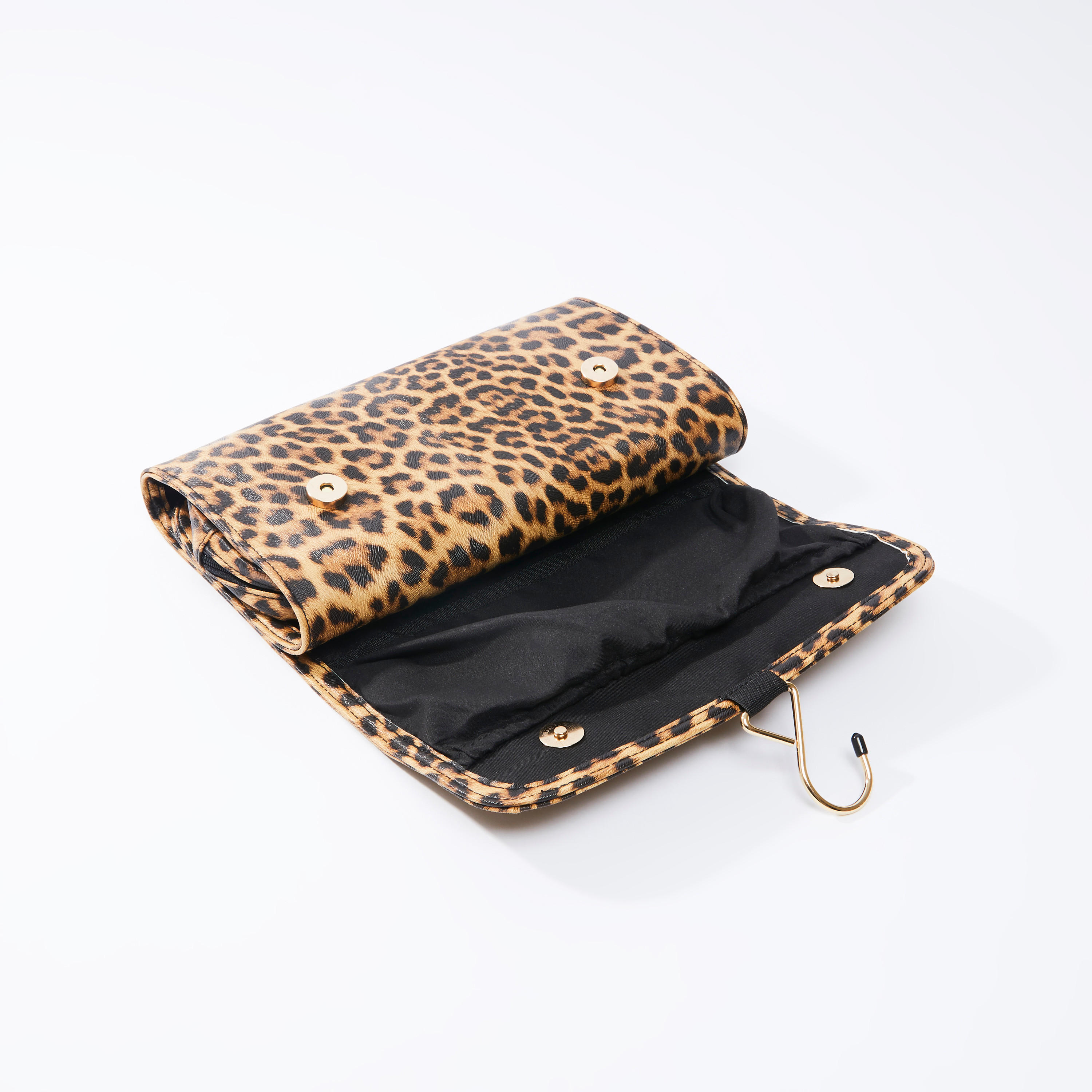 Animal Printed Tri-Fold Cosmetic Bag with Magnetic Snap Closure-women-bagsandwallets-handbags-image-4