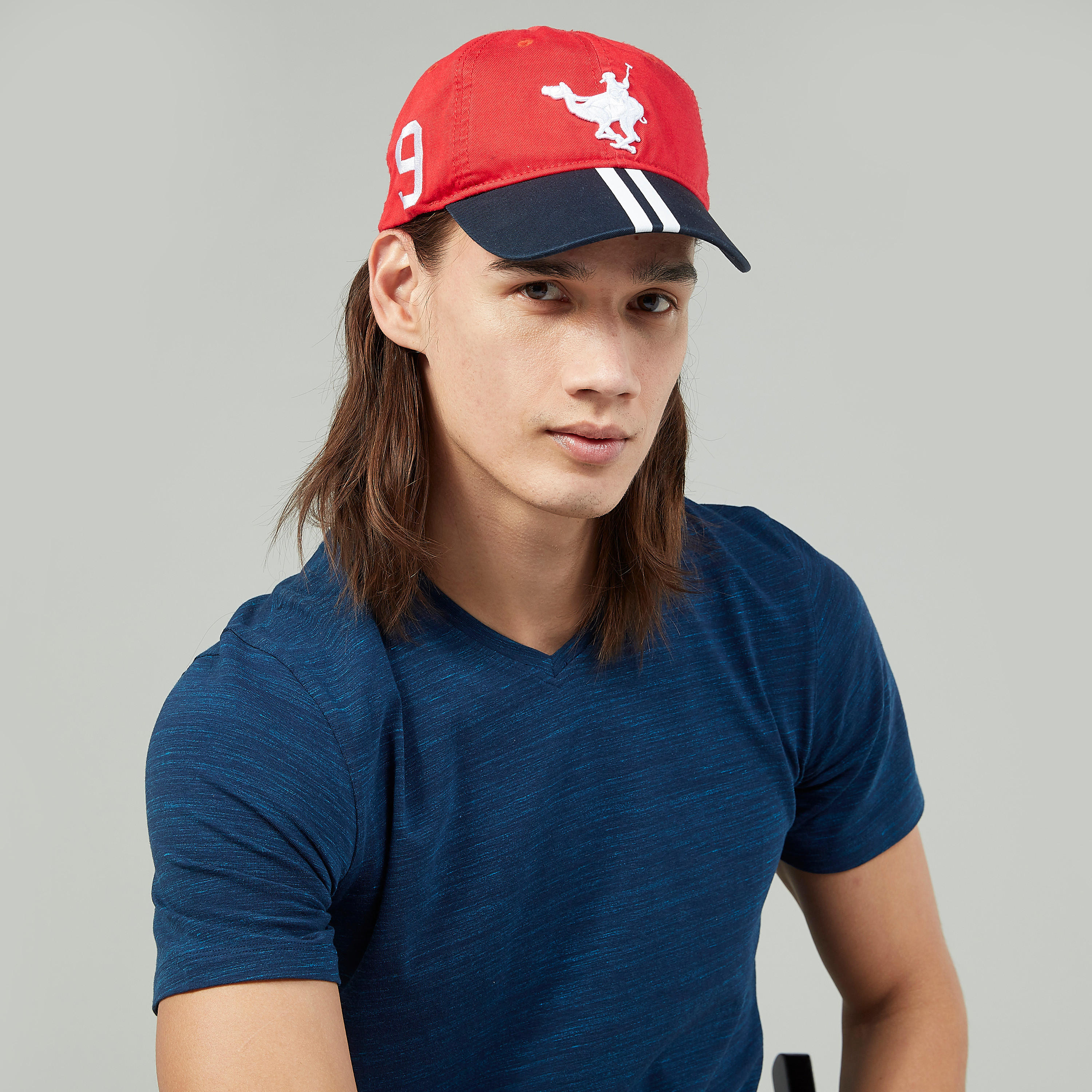 Textured Cap with Snap Closure-men-caps-image-2
