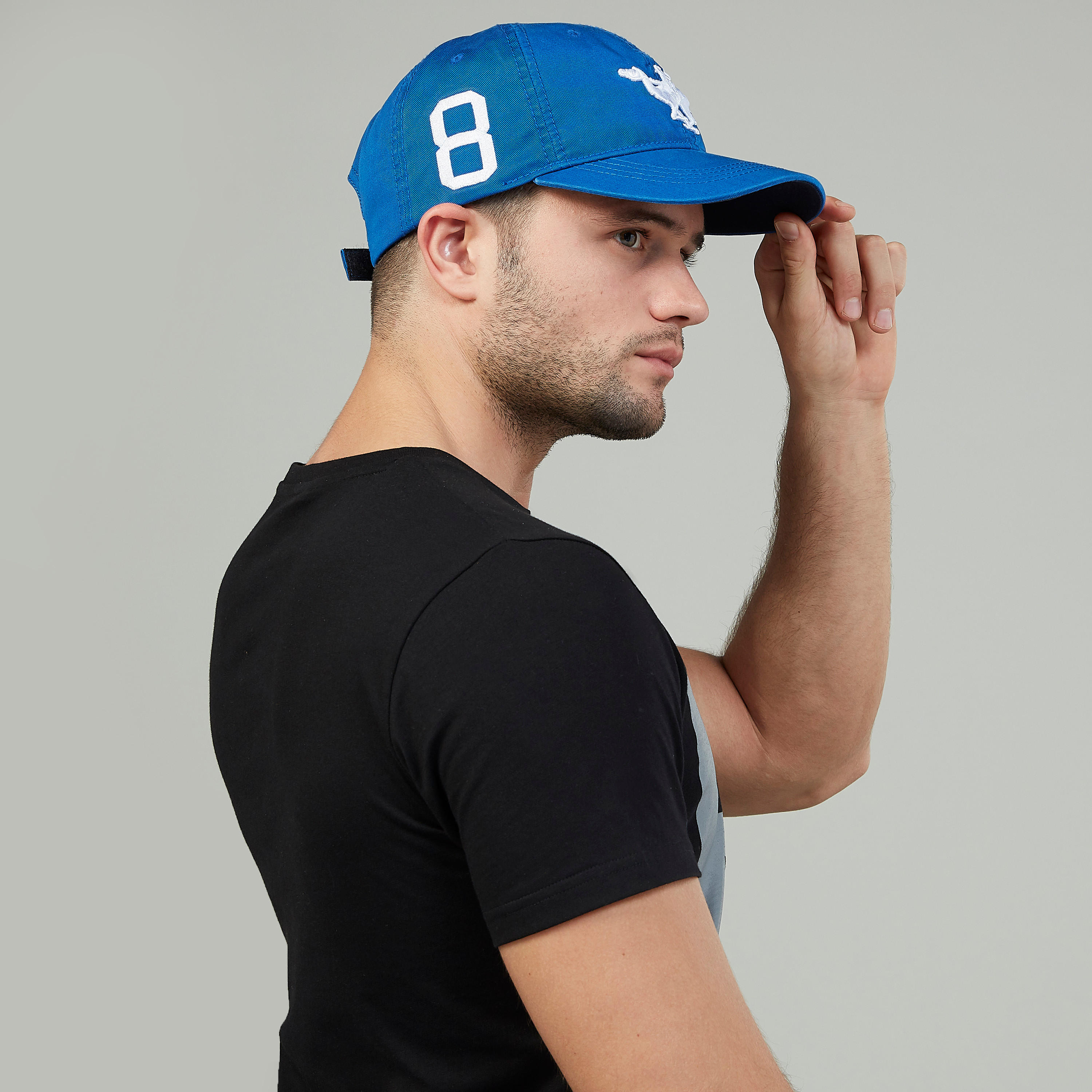 Printed Cap with Hook and Loop Closure-men-caps-image-2