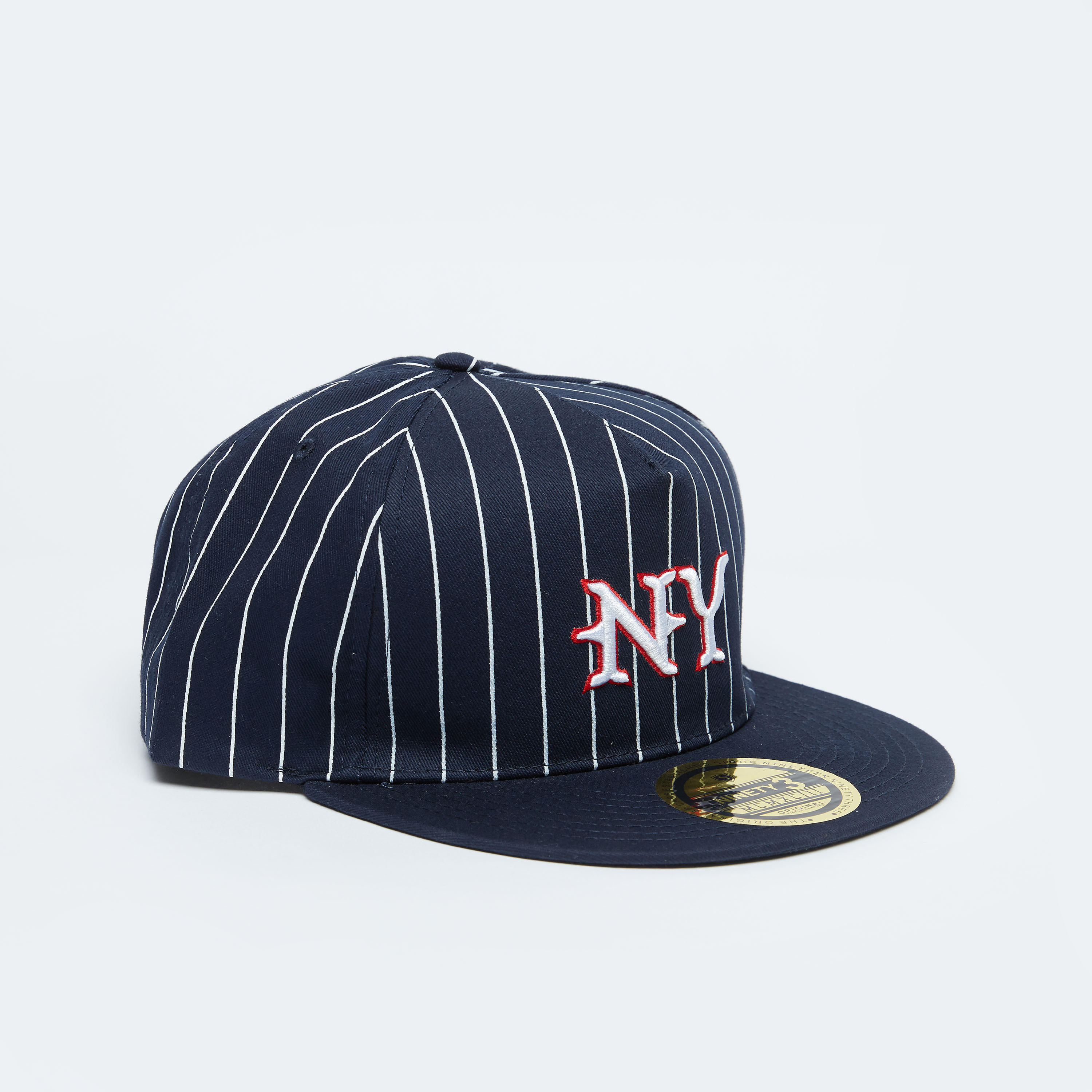 Striped Cap with Snap Closure-men-caps-image-1