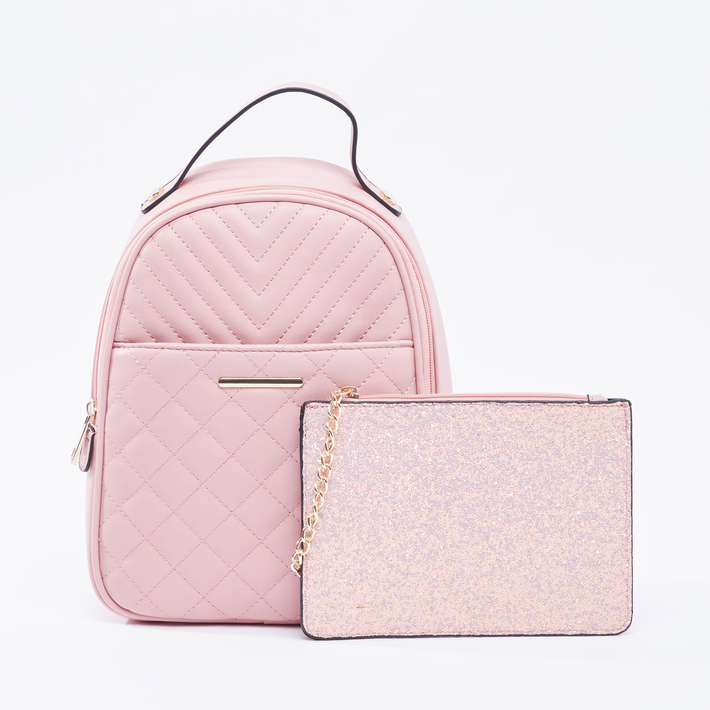 شنطة ظهر مبطنة بحمالات قابلة للتعديل بمقبض علوي-women-bagsandwallets-handbags-image-4
