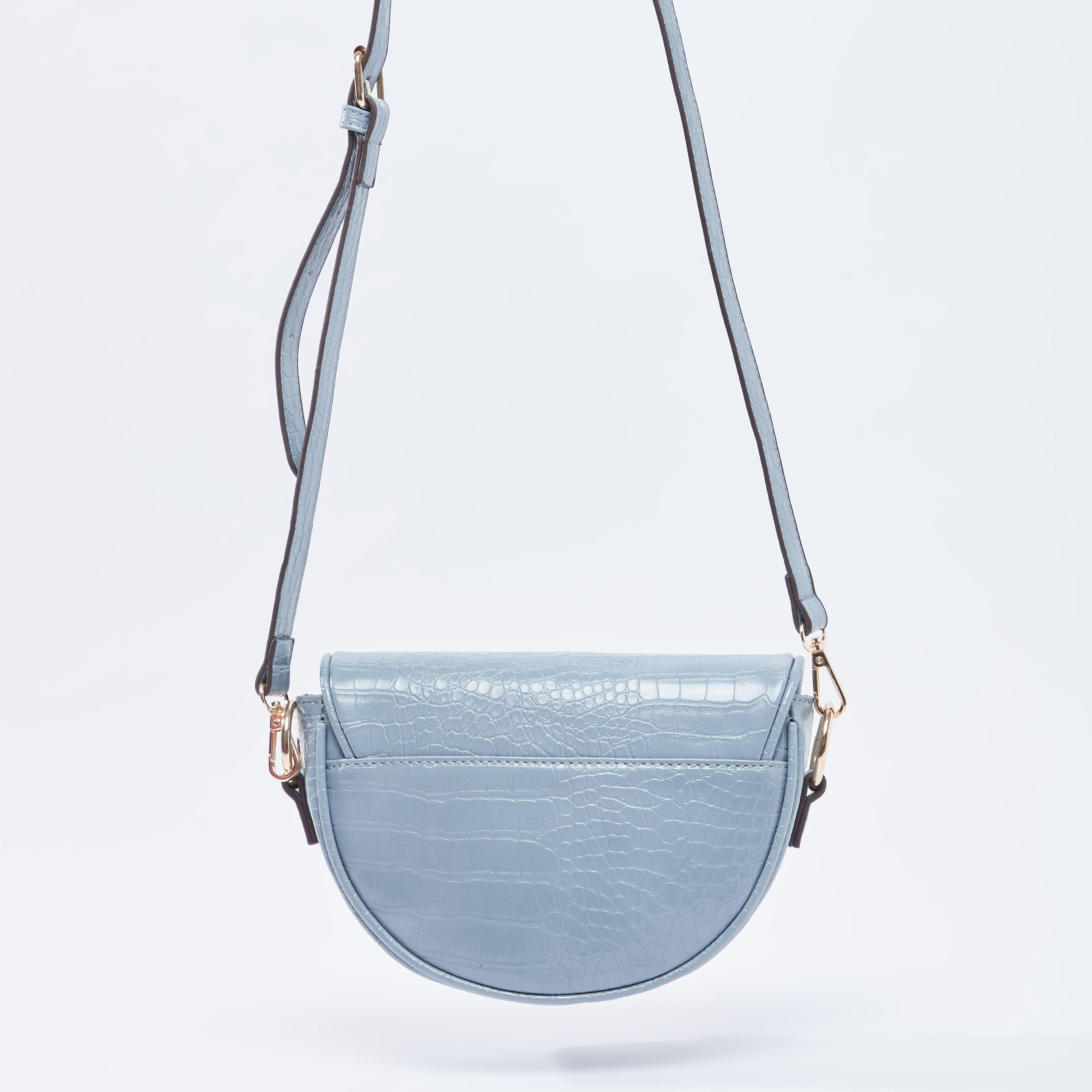 Textured Sling Bag with Magnetic Snap Closure and Detachable Strap-women-bagsandwallets-handbags-image-4