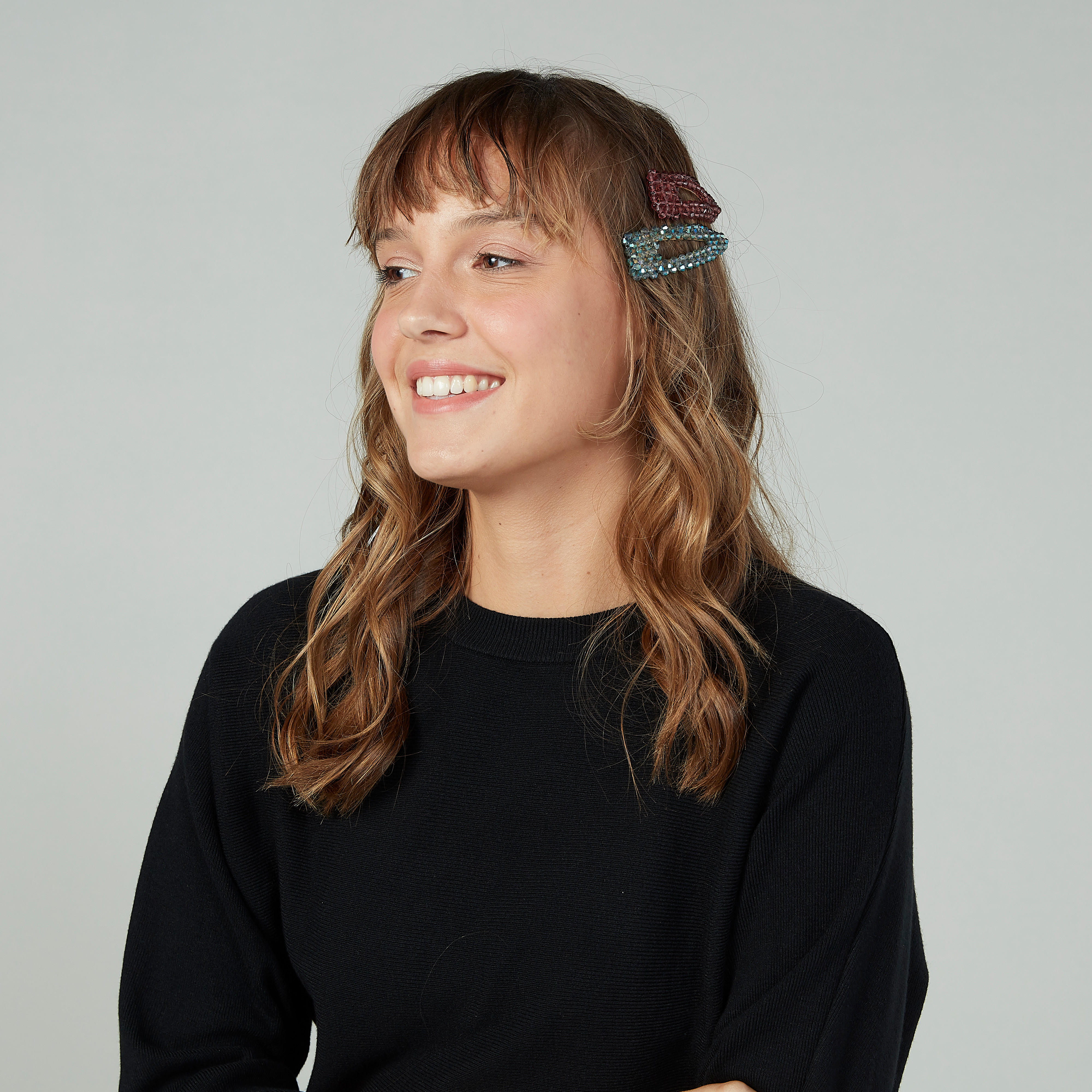 مشابك شعر بارزة الملمس- طقم من 3 قطع-women-hairaccessories-image-2