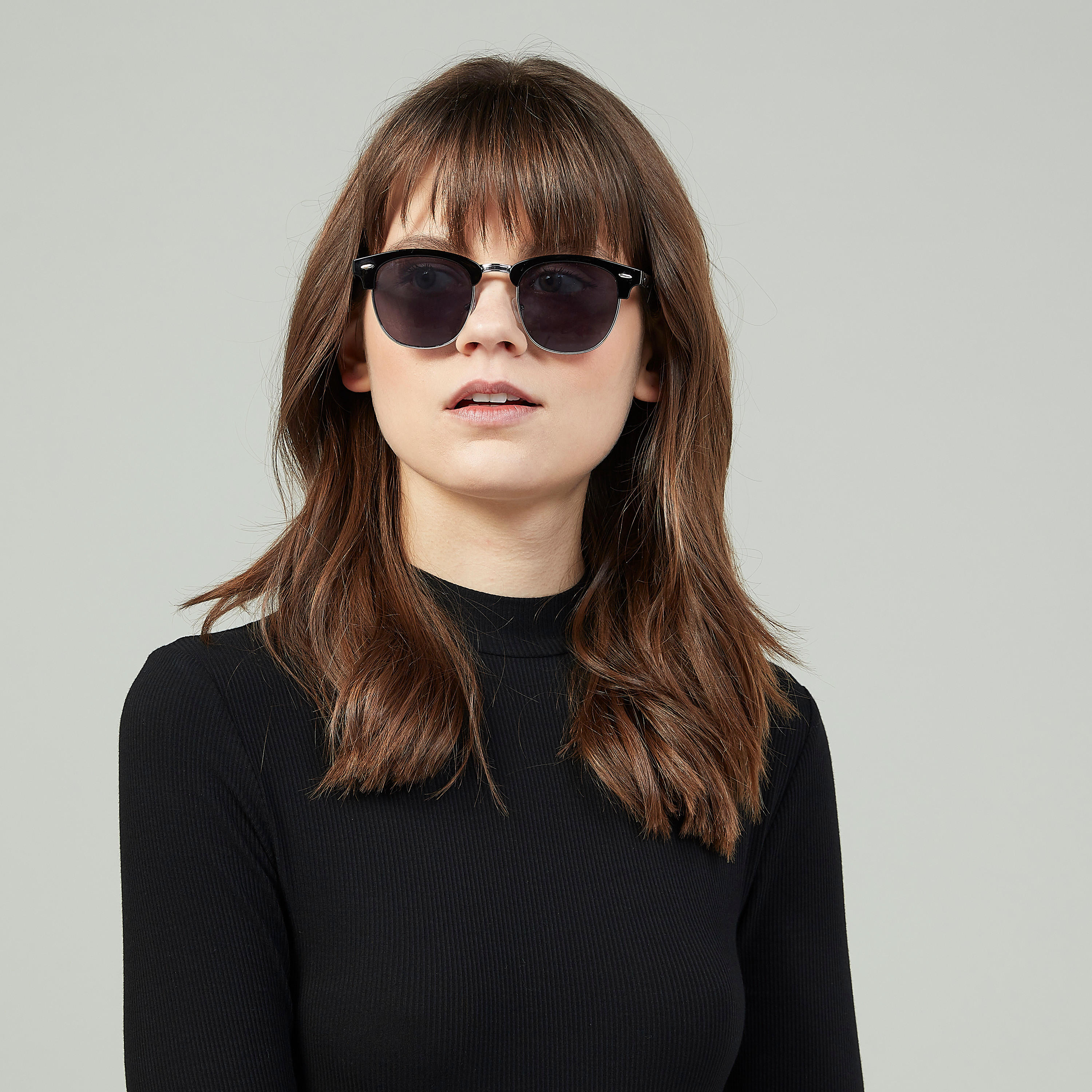 نظارة شمسية واي فيرار نصف إطار مع وسادات أنف-women-sunglasses-image-2