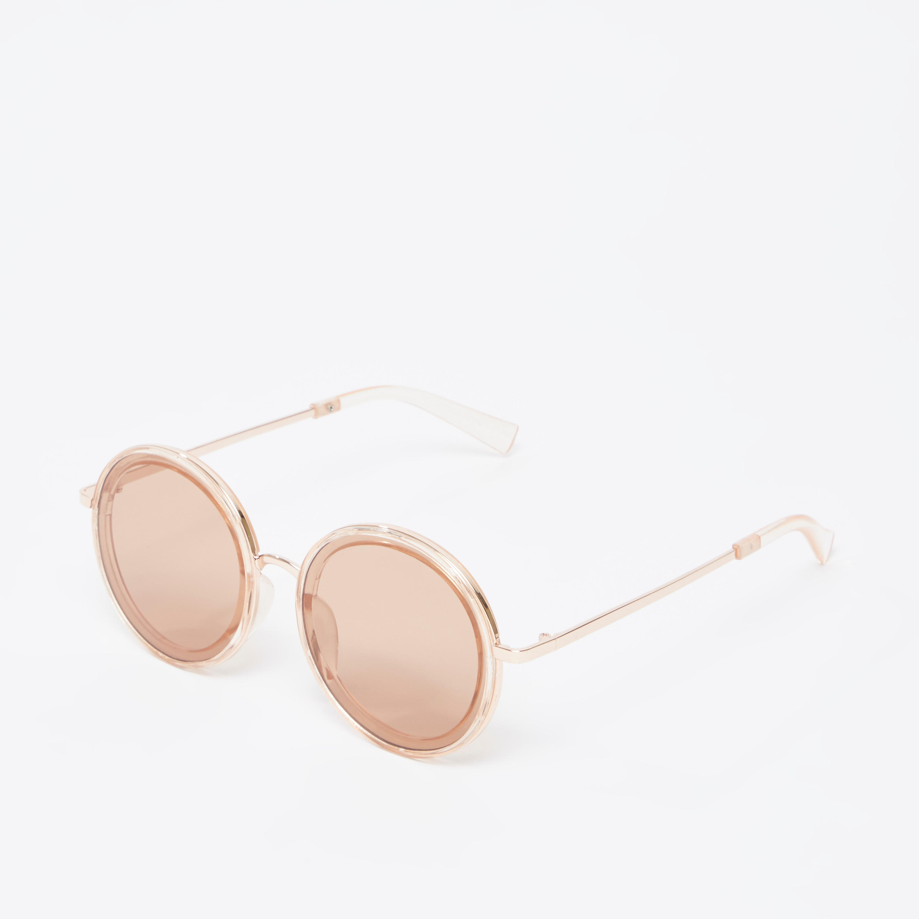 نظّارة شمسية مستديرة بإطار كامل ووسادات أنف-women-sunglasses-image-1