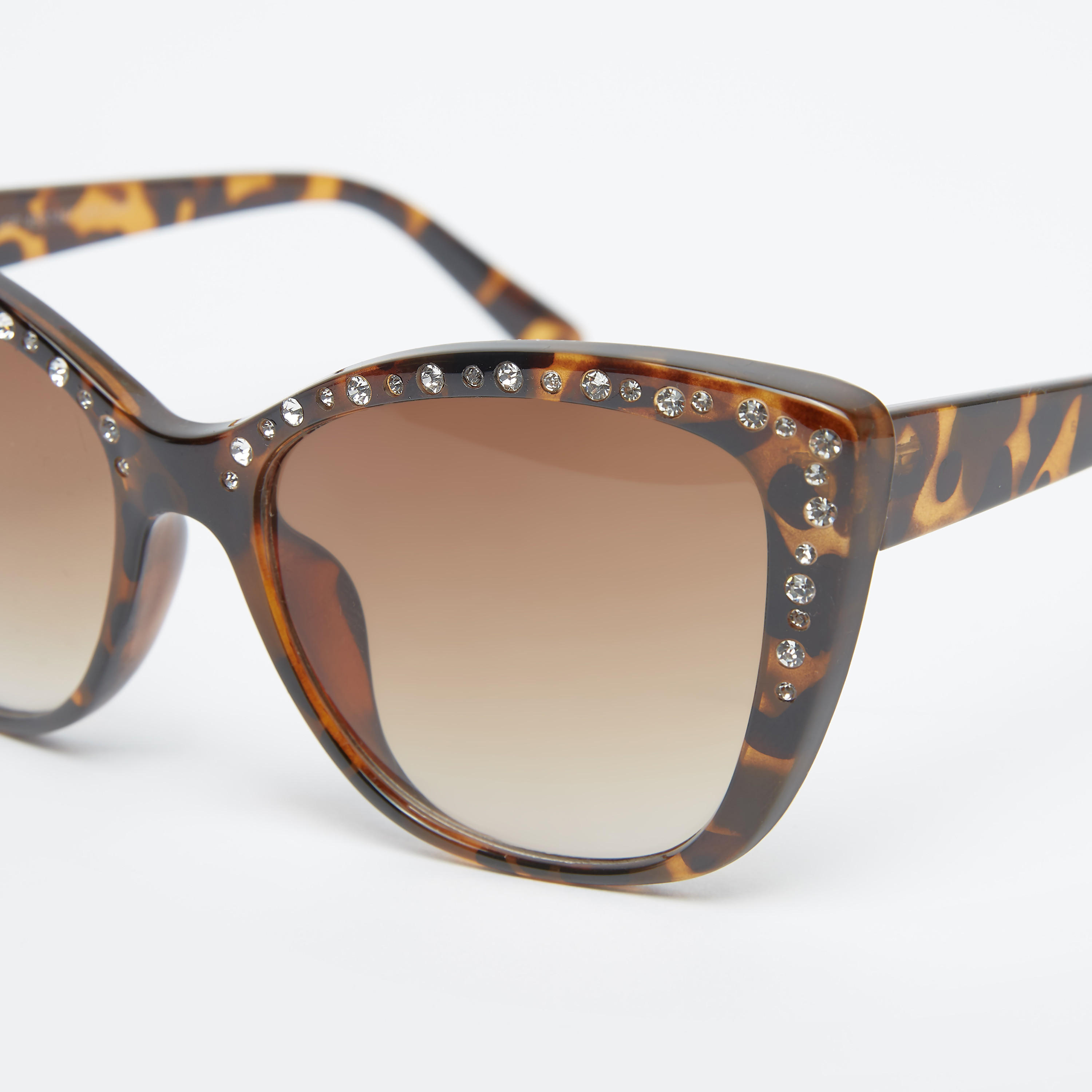 Full Rim Printed Wayfarer Sunglasses with Nose Pads and Stud Detail-women-sunglasses-image-2