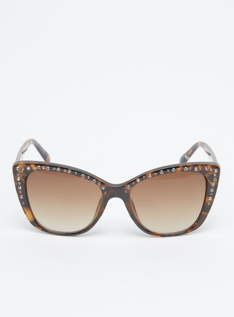 Full Rim Printed Wayfarer Sunglasses with Nose Pads and Stud Detail-women-sunglasses-image-3