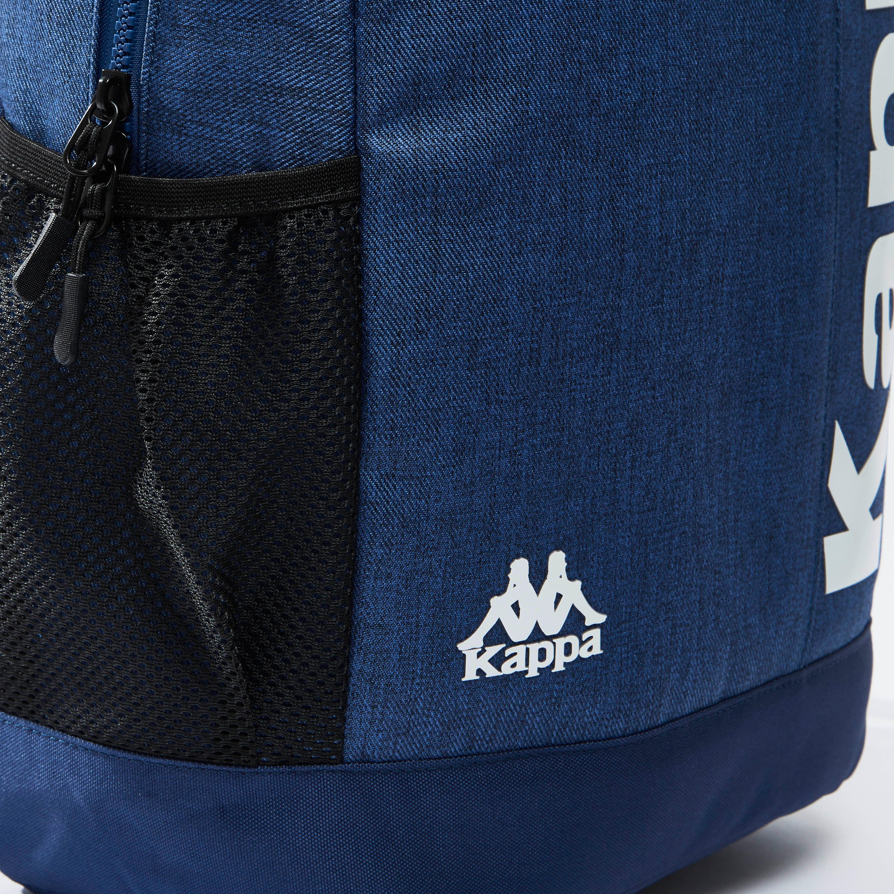 Kappa Printed Backpack with Adjustable Straps-men-bags-image-4