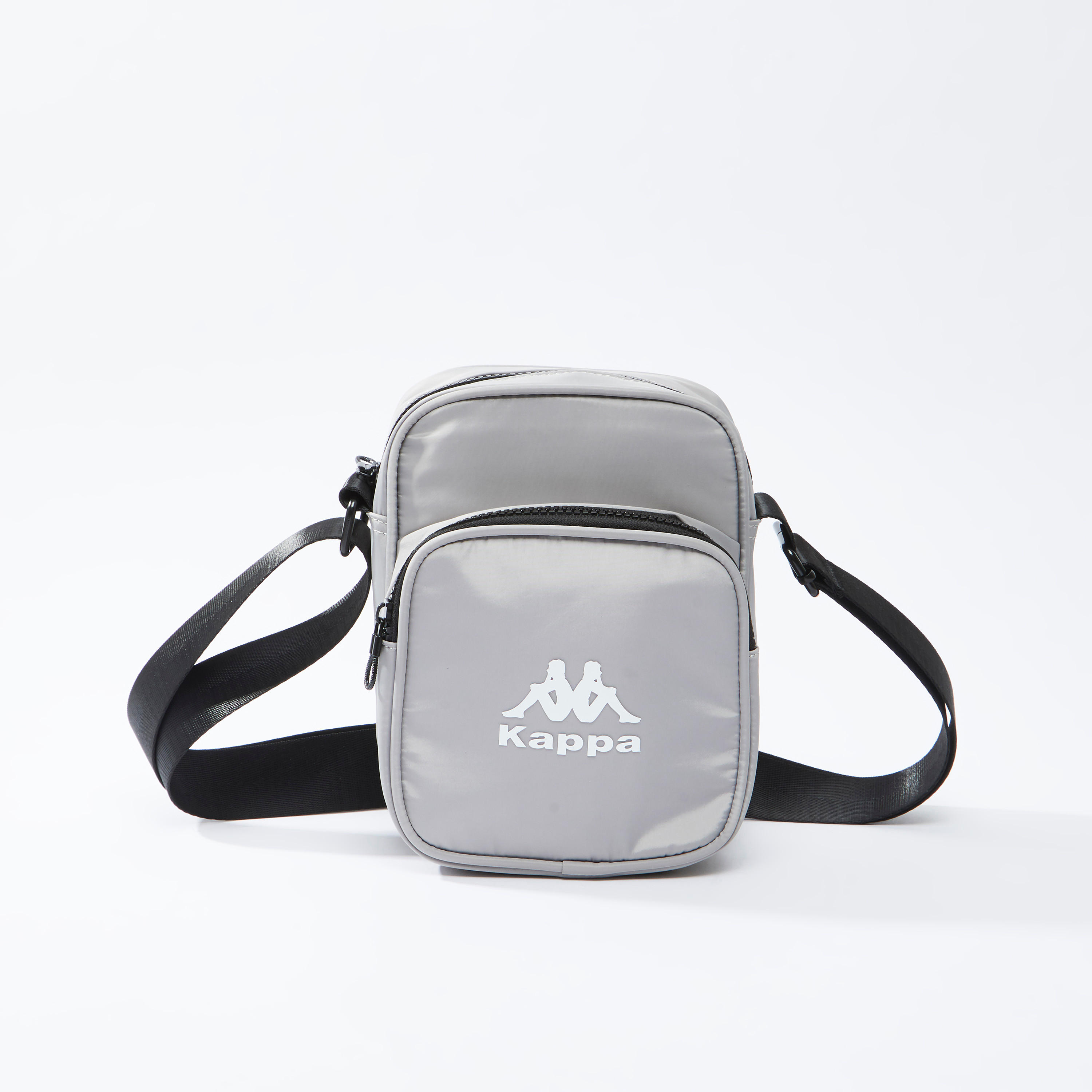 Kappa Plain Crossbody Bag with Adjustable Strap-men-bags-image-1