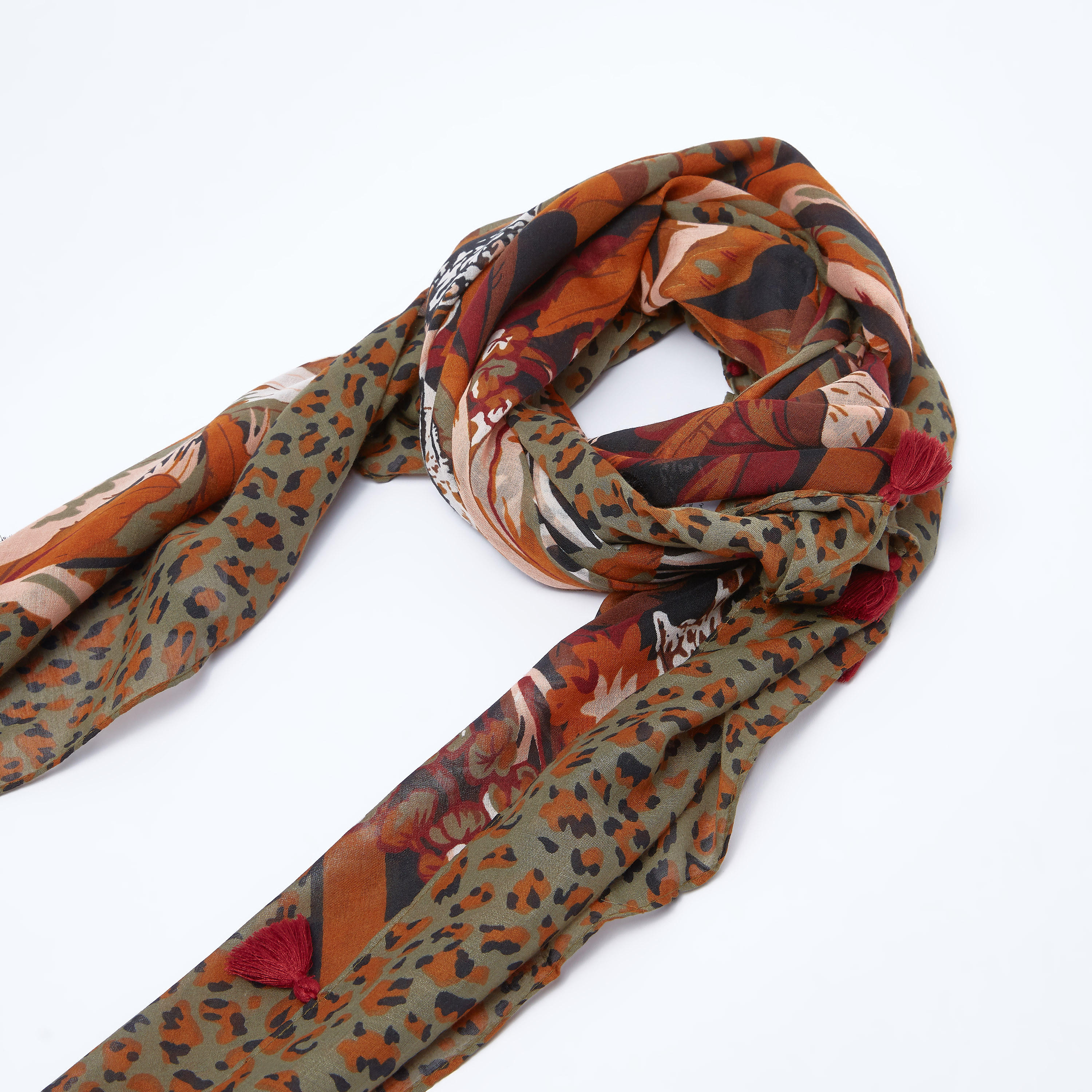 Printed Scarf with Tassels-women-clothingaccessories-scarves-image-1