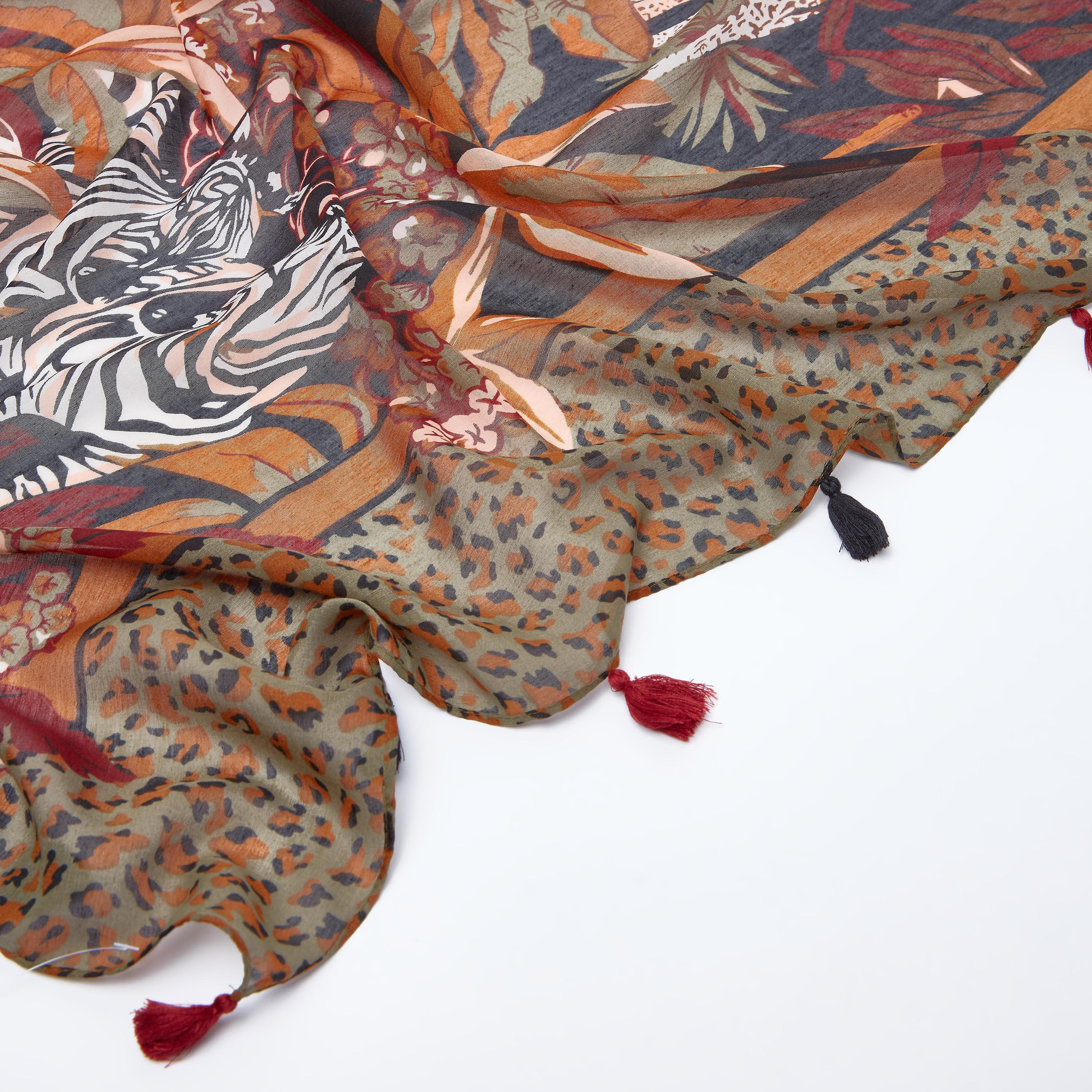 Printed Scarf with Tassels-women-clothingaccessories-scarves-image-3
