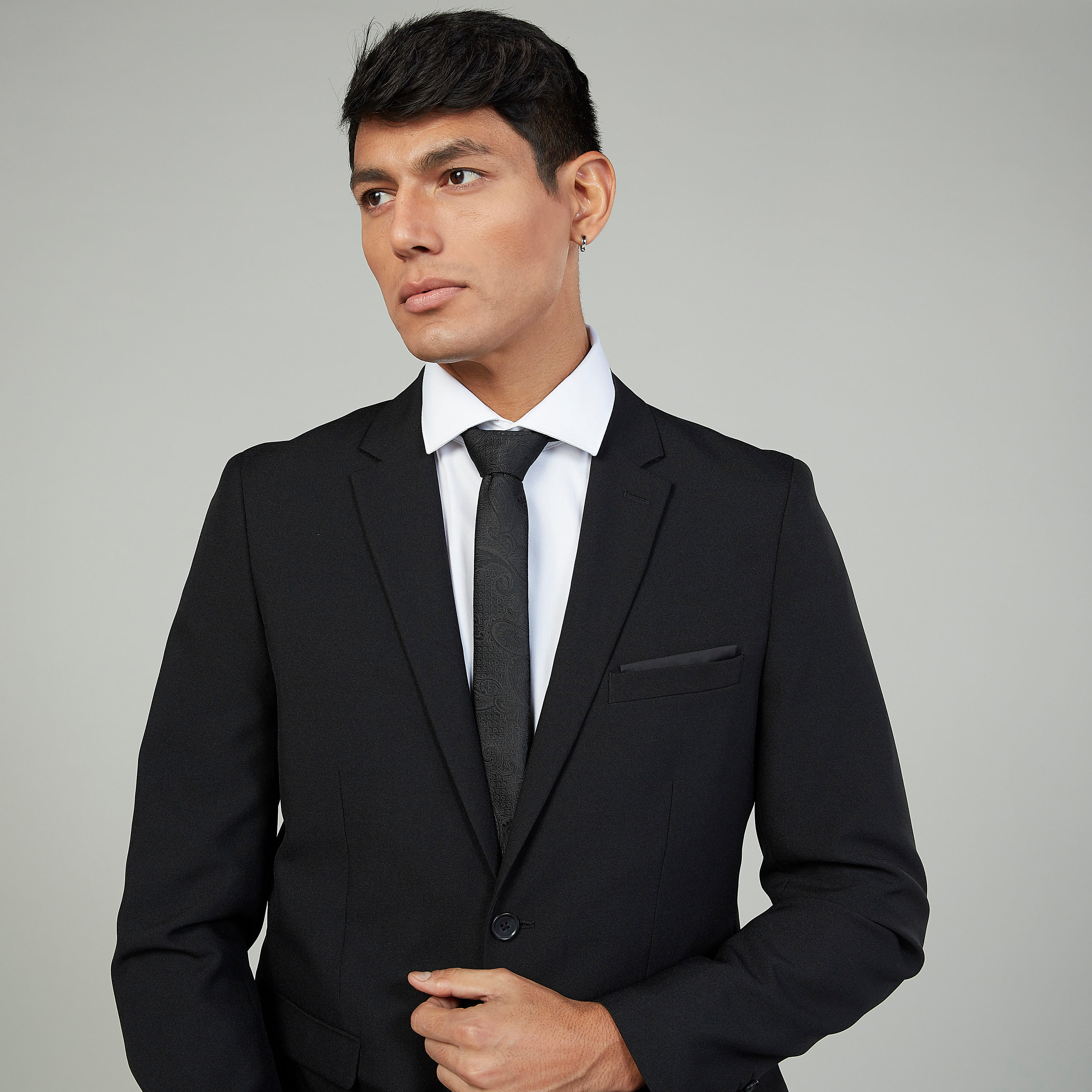ربطة عنق عادية بارزة الملمس بمشبك تثبيت-men-tiesandcufflinks-pocketsquares-image-3