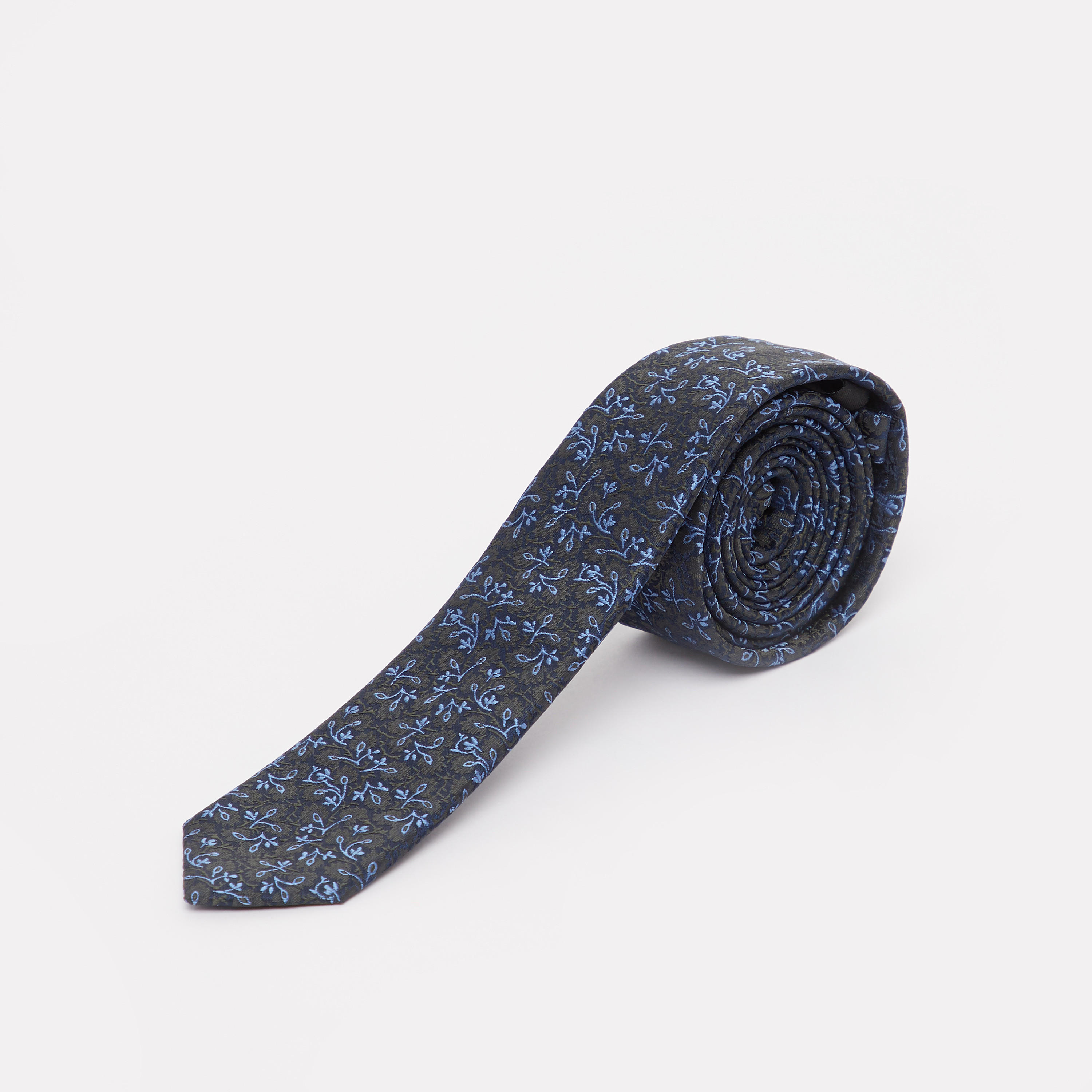 Textured Regular Necktie with Keeper Loop-men-tiesandcufflinks-pocketsquares-image-1