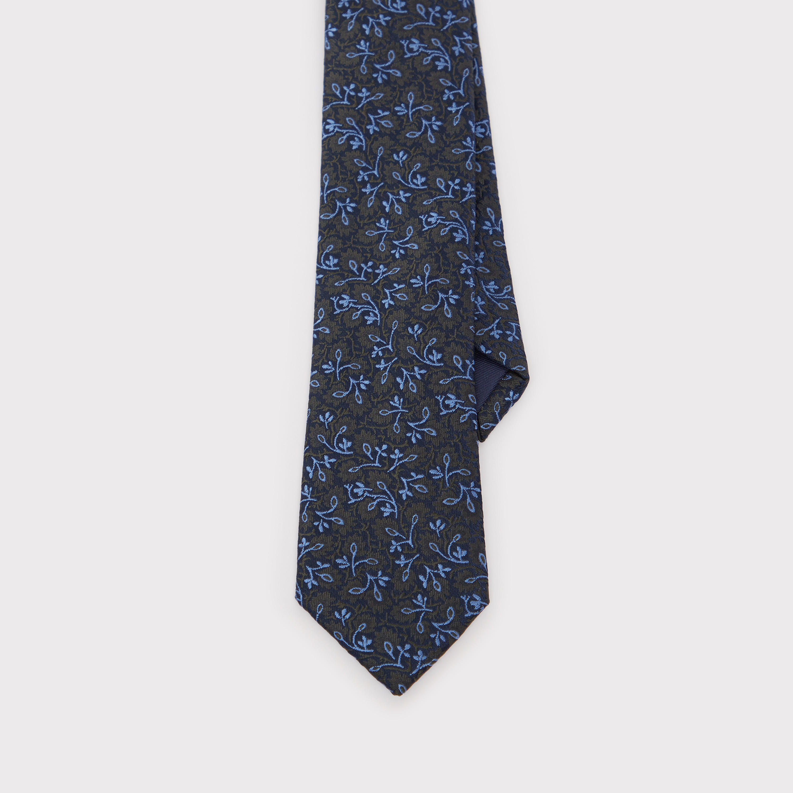 Textured Regular Necktie with Keeper Loop-men-tiesandcufflinks-pocketsquares-image-4