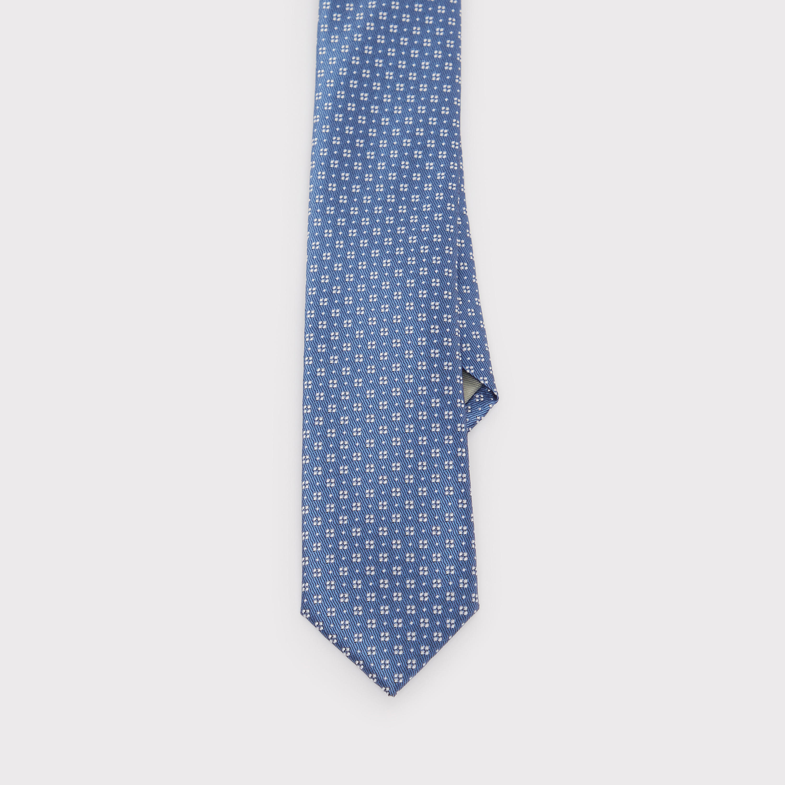 Textured Regular Necktie with Keeper Loop-men-tiesandcufflinks-pocketsquares-image-4