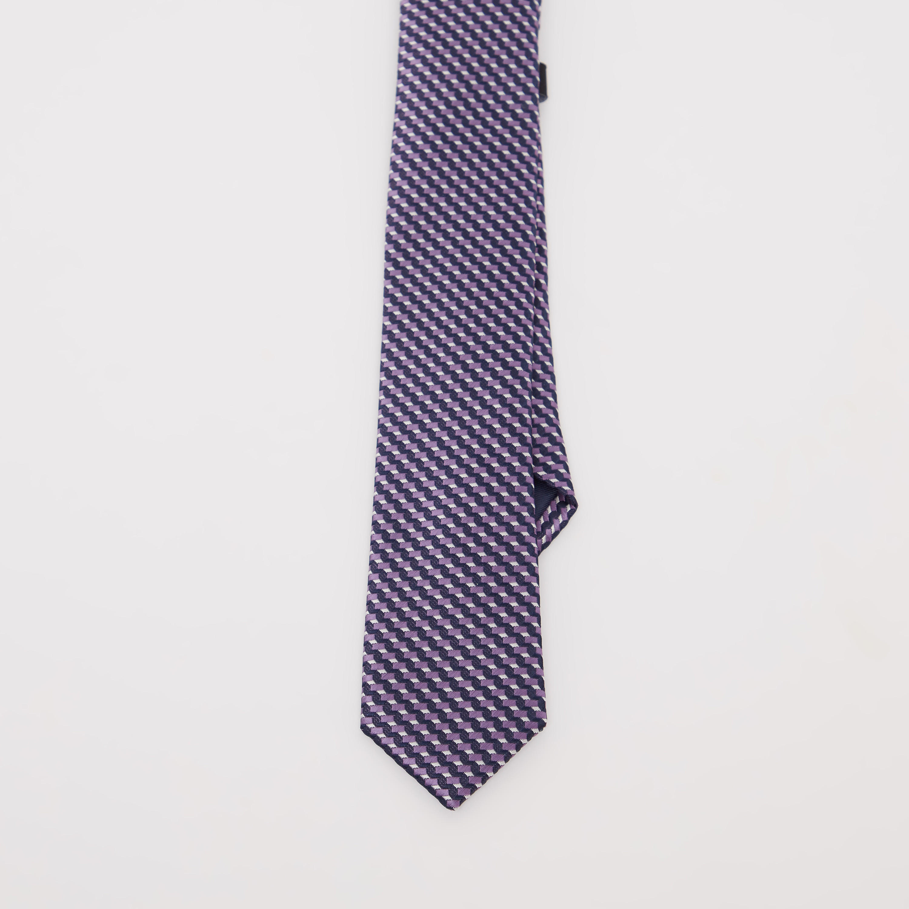 ربطة عنق عادية بارزة الملمس بحلقة تثبيت-men-tiesandcufflinks-pocketsquares-image-1