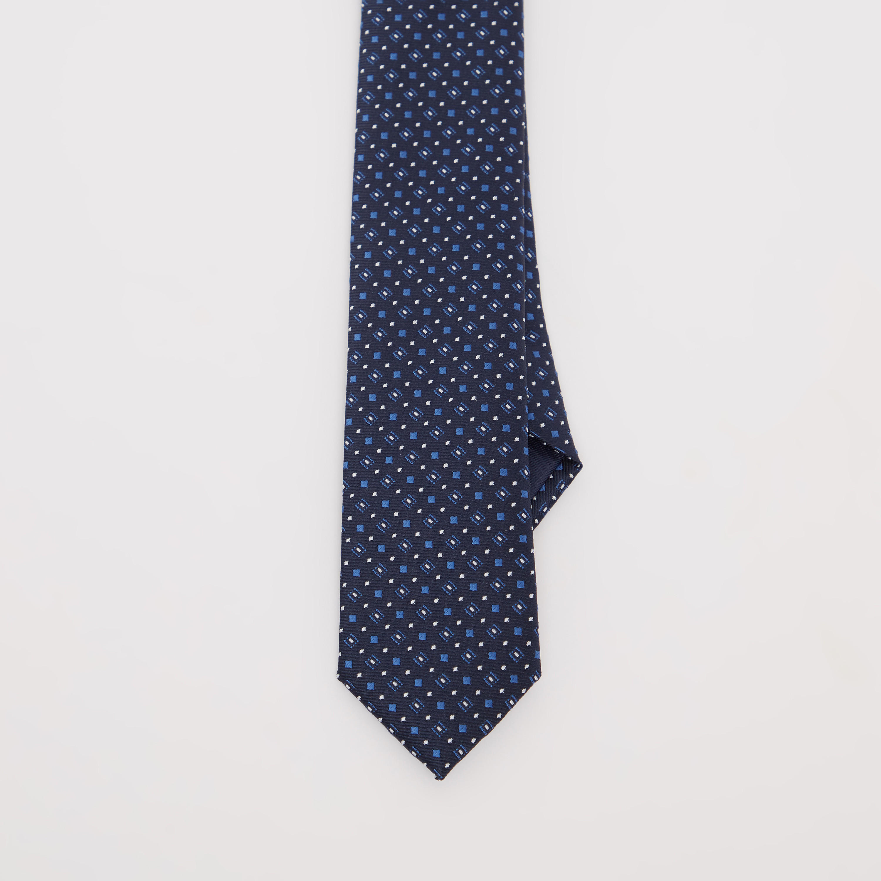 Textured Regular Necktie with Keeper Loop-men-tiesandcufflinks-pocketsquares-image-4