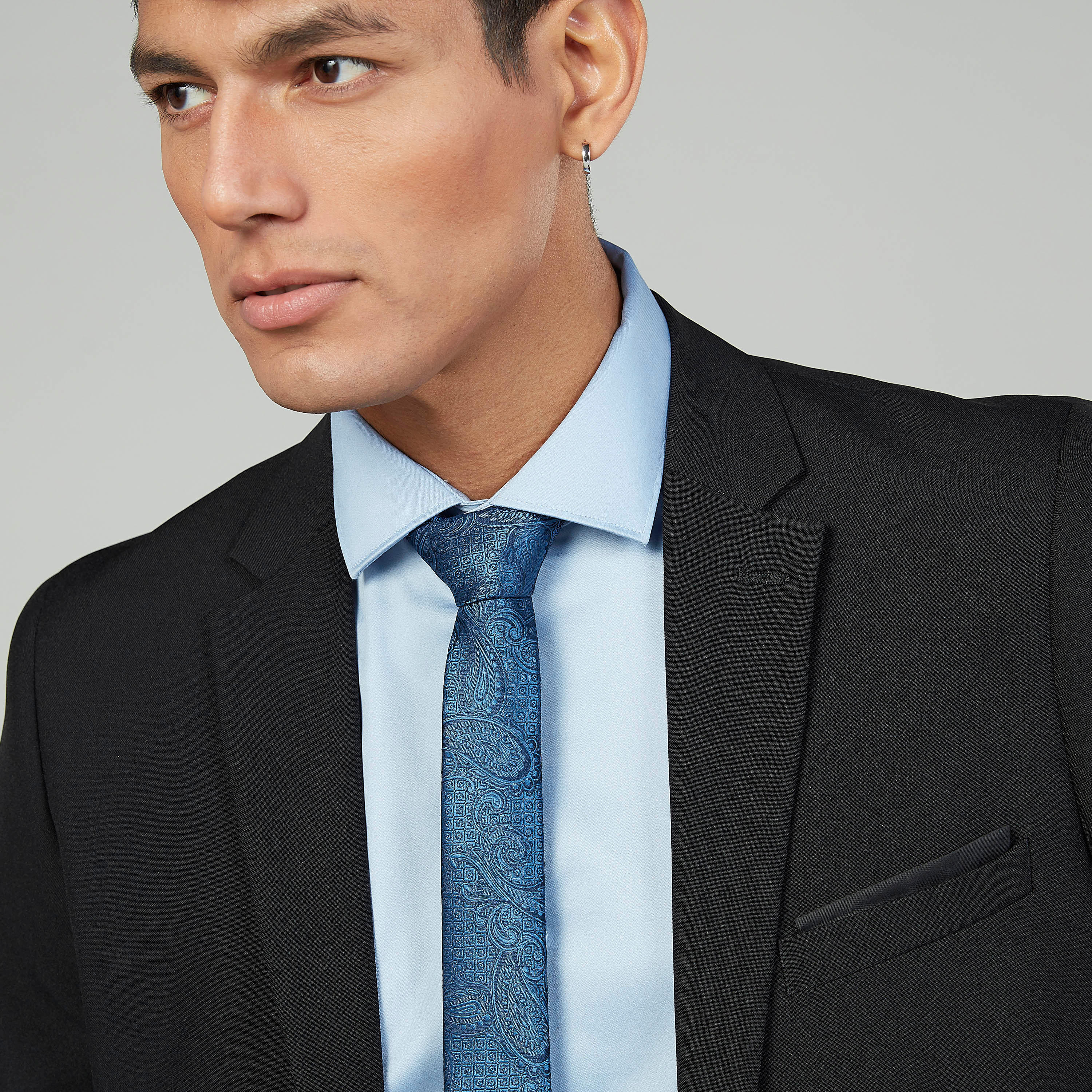ربطة عنق عادية بارزة الملمس بمشبك تثبيت-men-tiesandcufflinks-pocketsquares-image-3