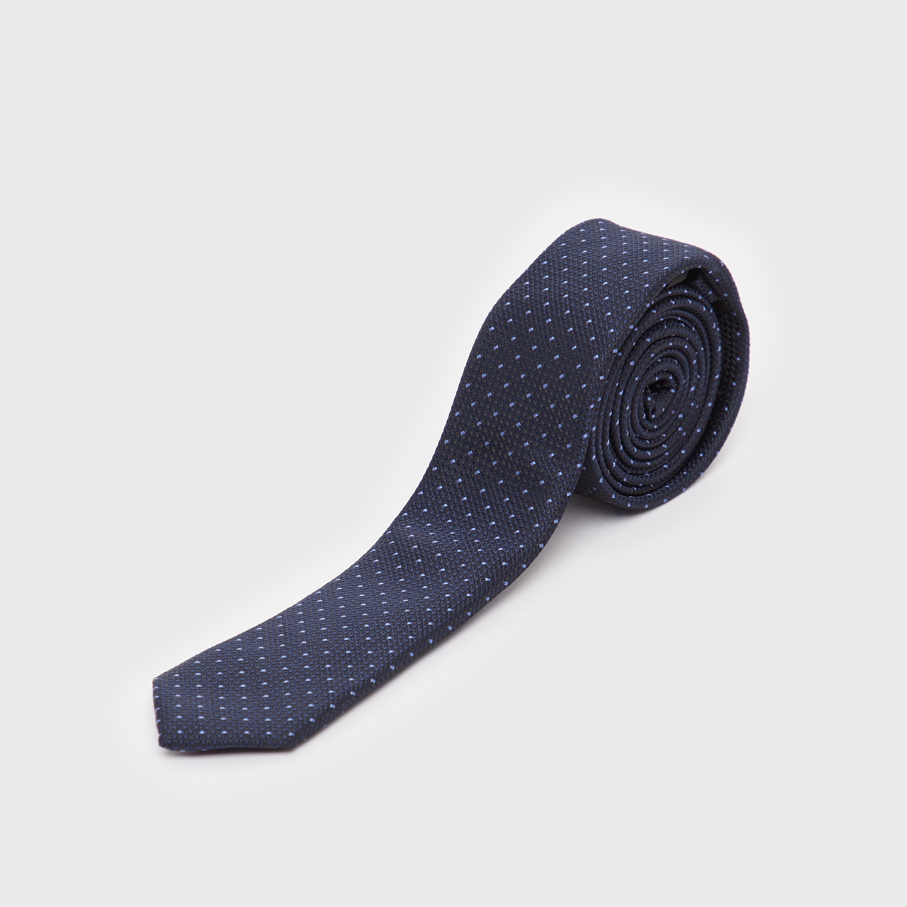 Textured Regular Tie with Keeper Loop-men-tiesandcufflinks-pocketsquares-image-1