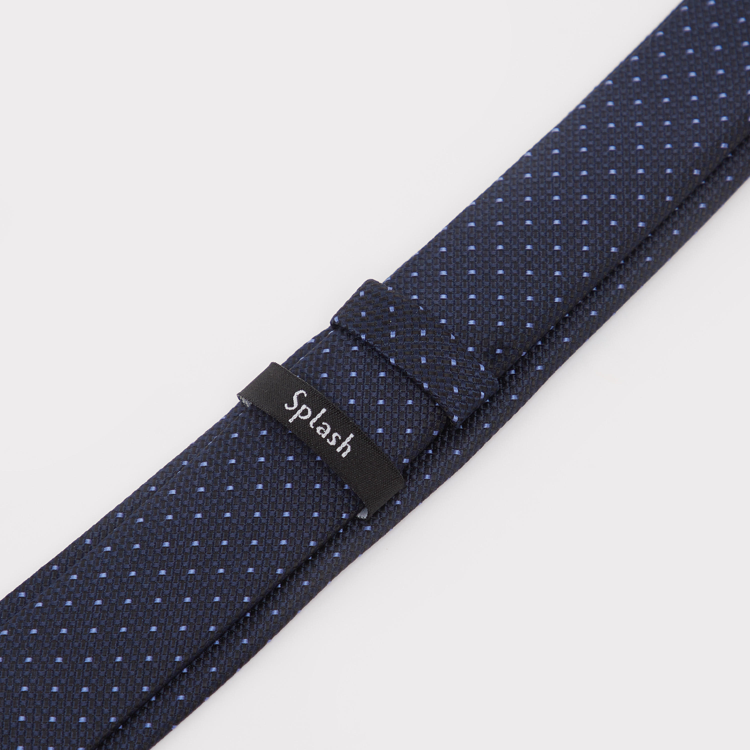 Textured Regular Tie with Keeper Loop-men-tiesandcufflinks-pocketsquares-image-3